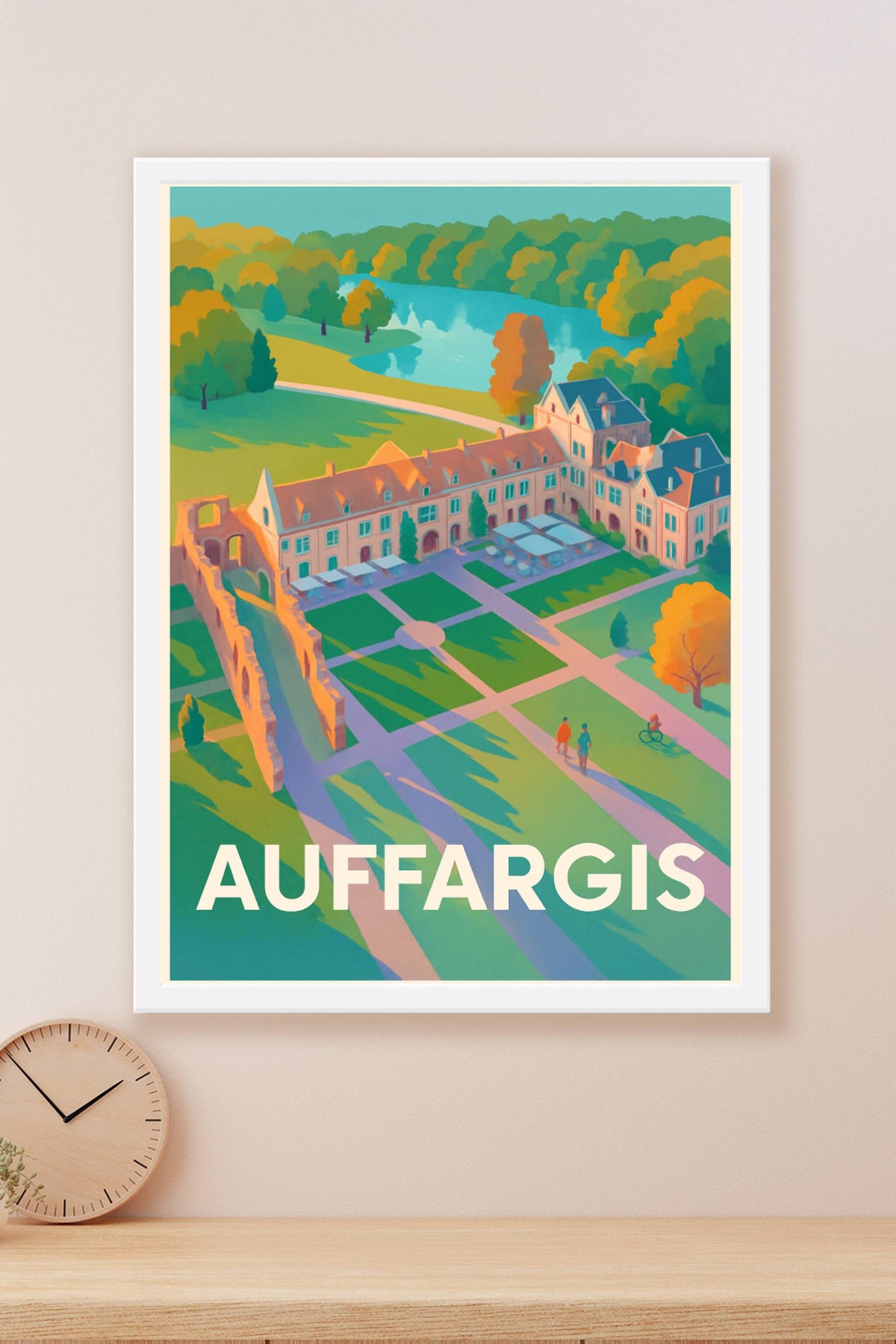 Affiche Auffargis — Harmonie et Sérénité au cœur de la nature · poster d'art de Auffargis