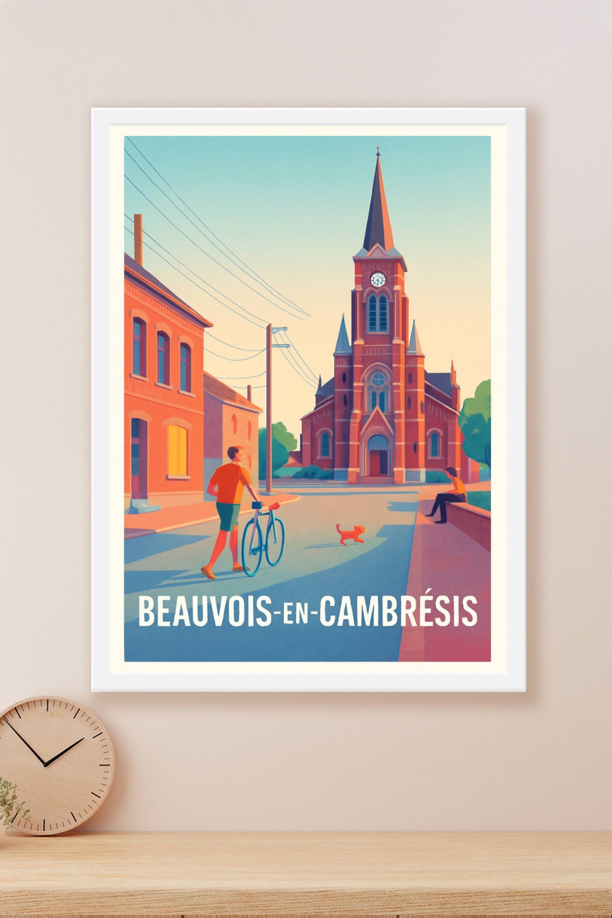 Affiche Beauvois-en-Cambrésis — Charme et Sérénité au Cœur du Village · poster d'art de Beauvois-en-Cambrésis