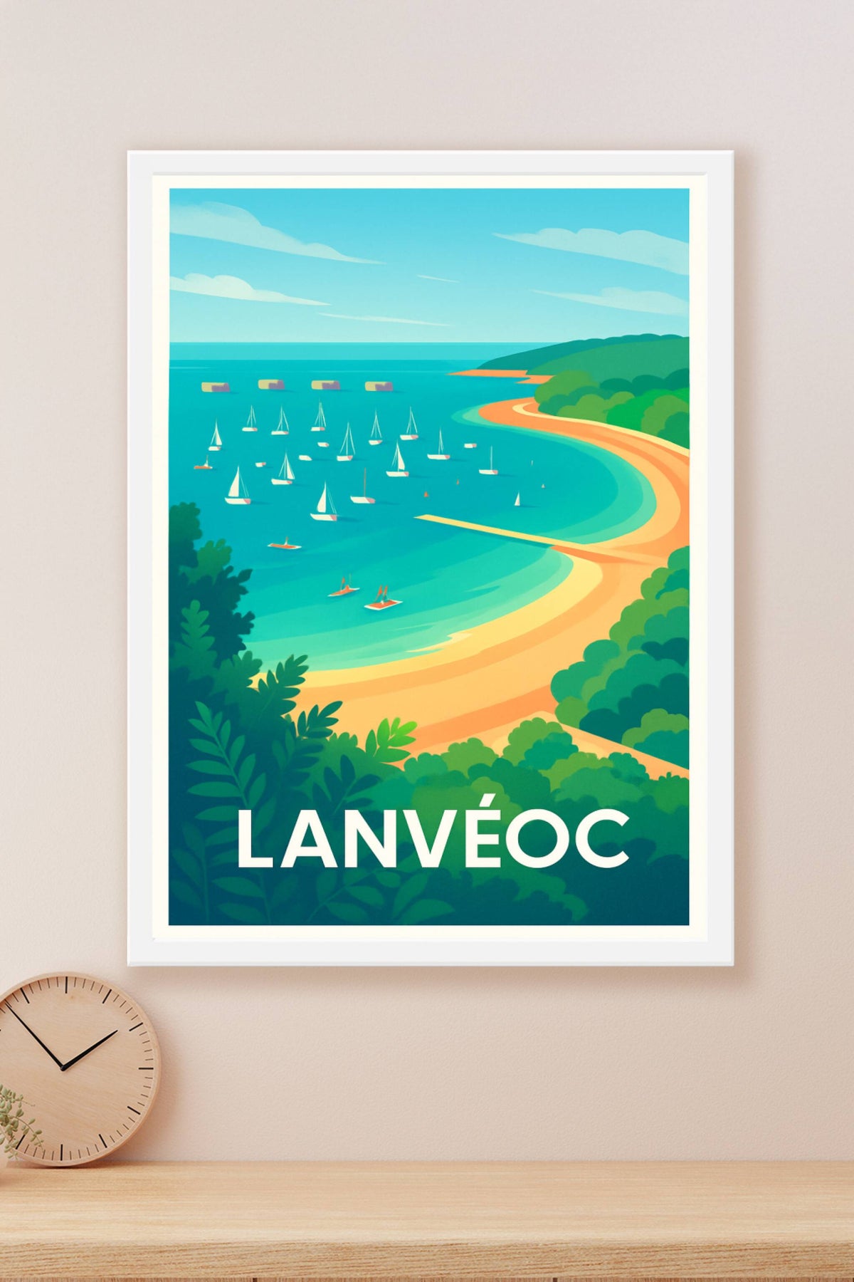Affiche Lanvéoc — Un Havre de Paix en Bretagne · poster d'art de Lanvéoc