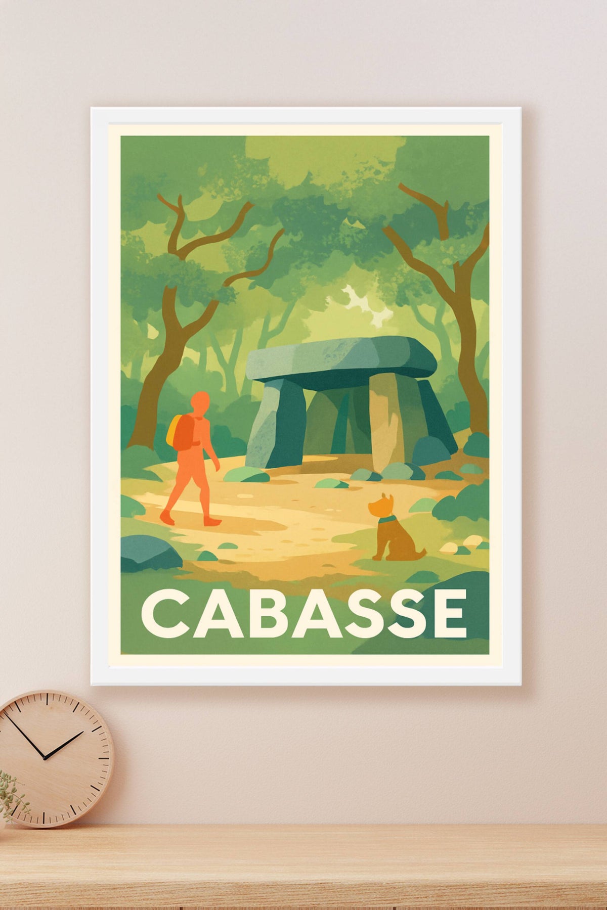 Affiche Cabasse — Découverte nature et mystères anciens · poster d'art de Cabasse