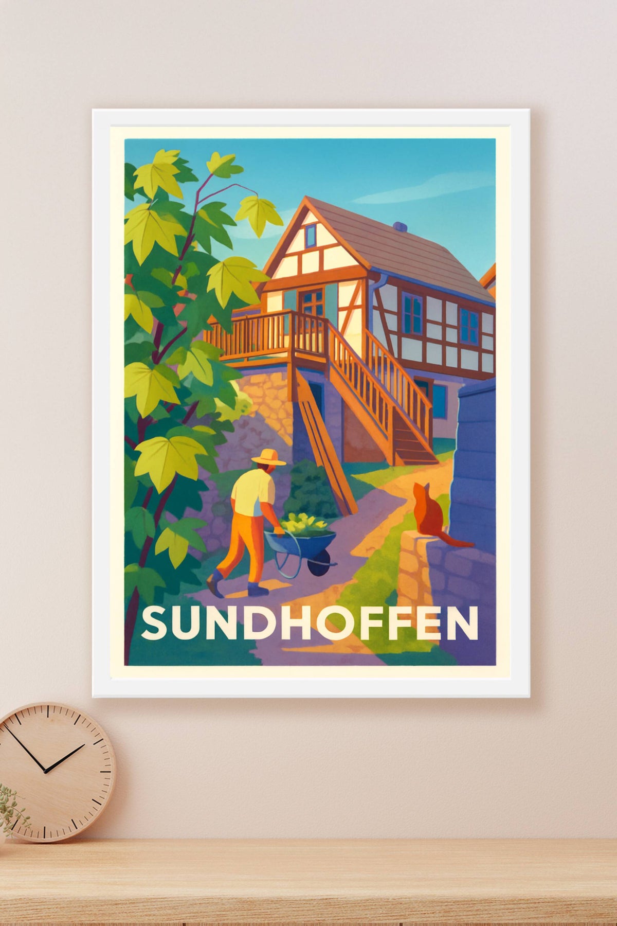 Affiche Sundhoffen — Charme champêtre et douceur de vie · poster d'art de Sundhoffen