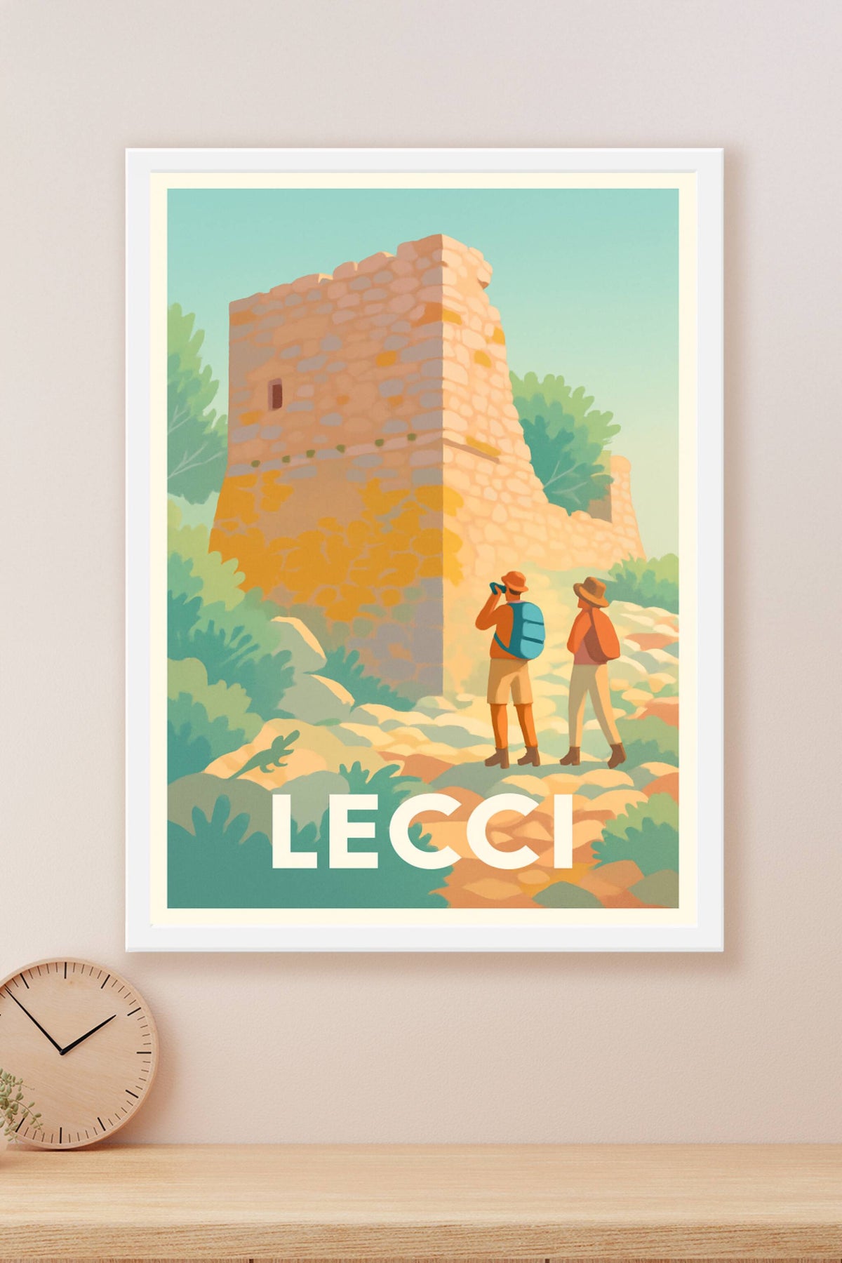 Affiche Lecci — Explorez la beauté naturelle et historique · poster d'art de Lecci