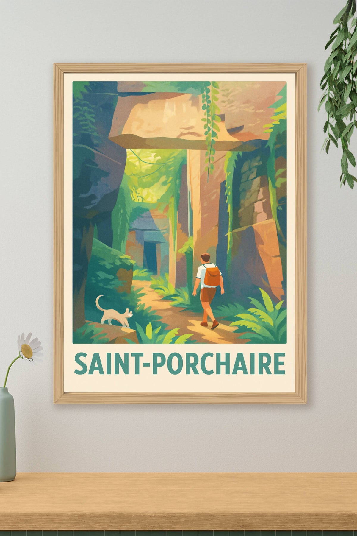 Affiche Saint-Porchaire — Explorez la nature mystérieuse · poster d'art de Saint-Porchaire