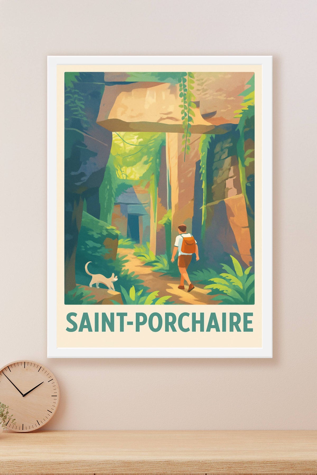Affiche Saint-Porchaire — Explorez la nature mystérieuse · poster d'art de Saint-Porchaire