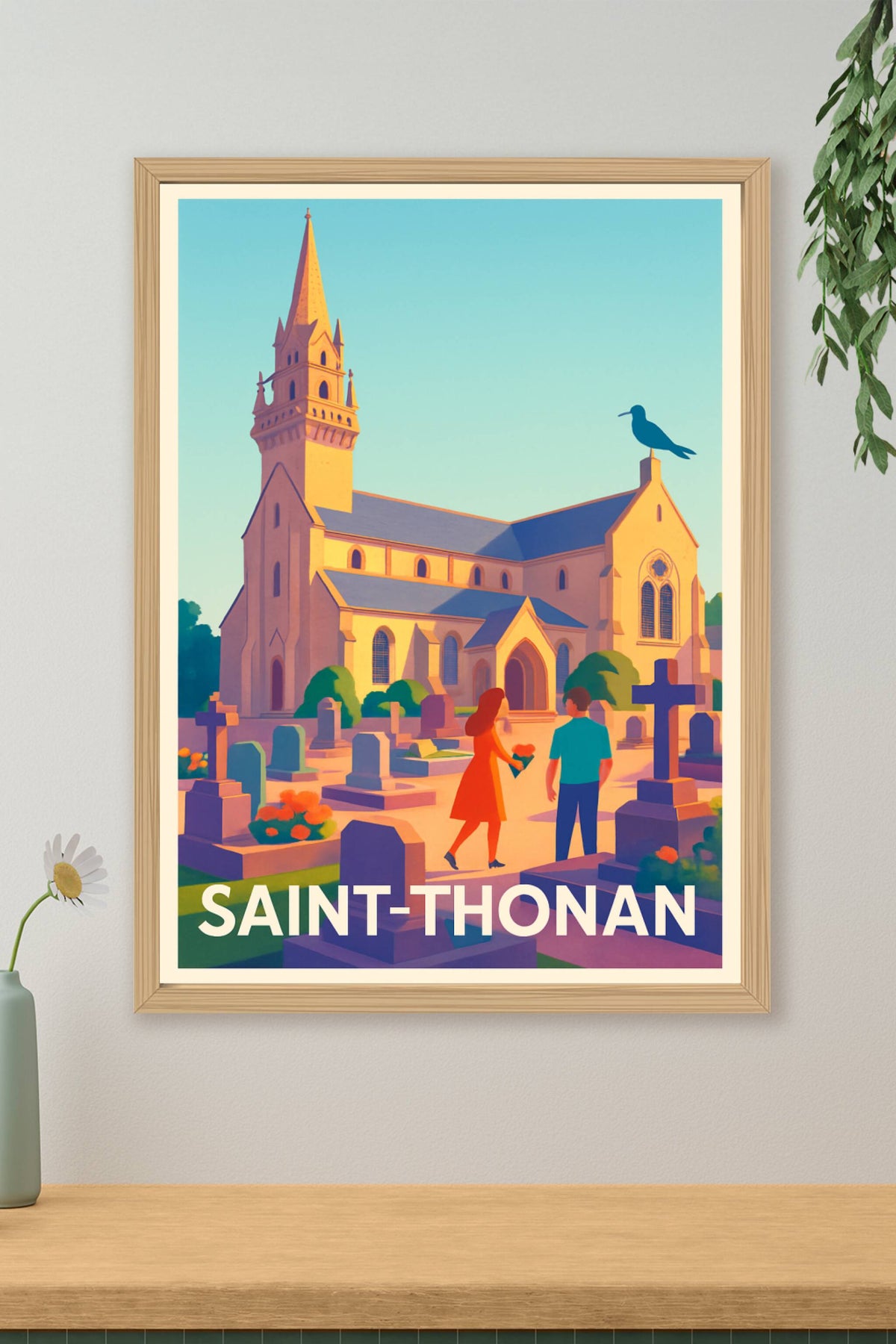 Affiche Saint-Thonan — Charme et Sérénité au Cœur du Patrimoine · poster d'art de Saint-Thonan