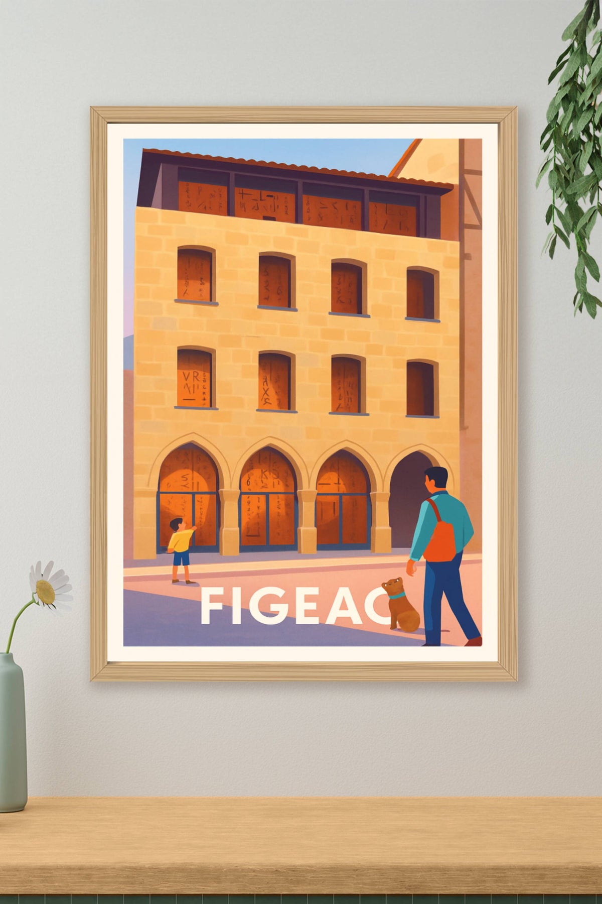 Affiche Figeac — Une plongée au cœur de l'histoire médiévale · poster d'art de Figeac