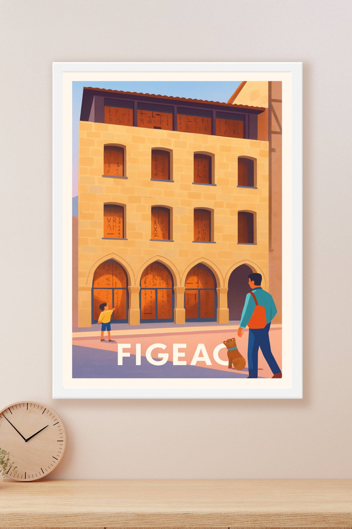 Affiche Figeac — Une plongée au cœur de l'histoire médiévale · poster d'art de Figeac