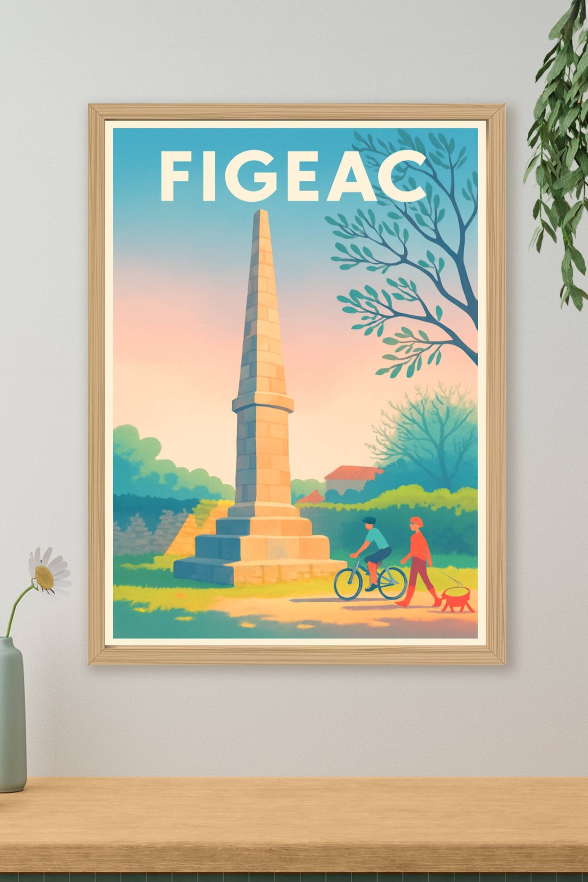 Affiche Figeac — Un coin de douceur en plein air · poster d'art de Figeac