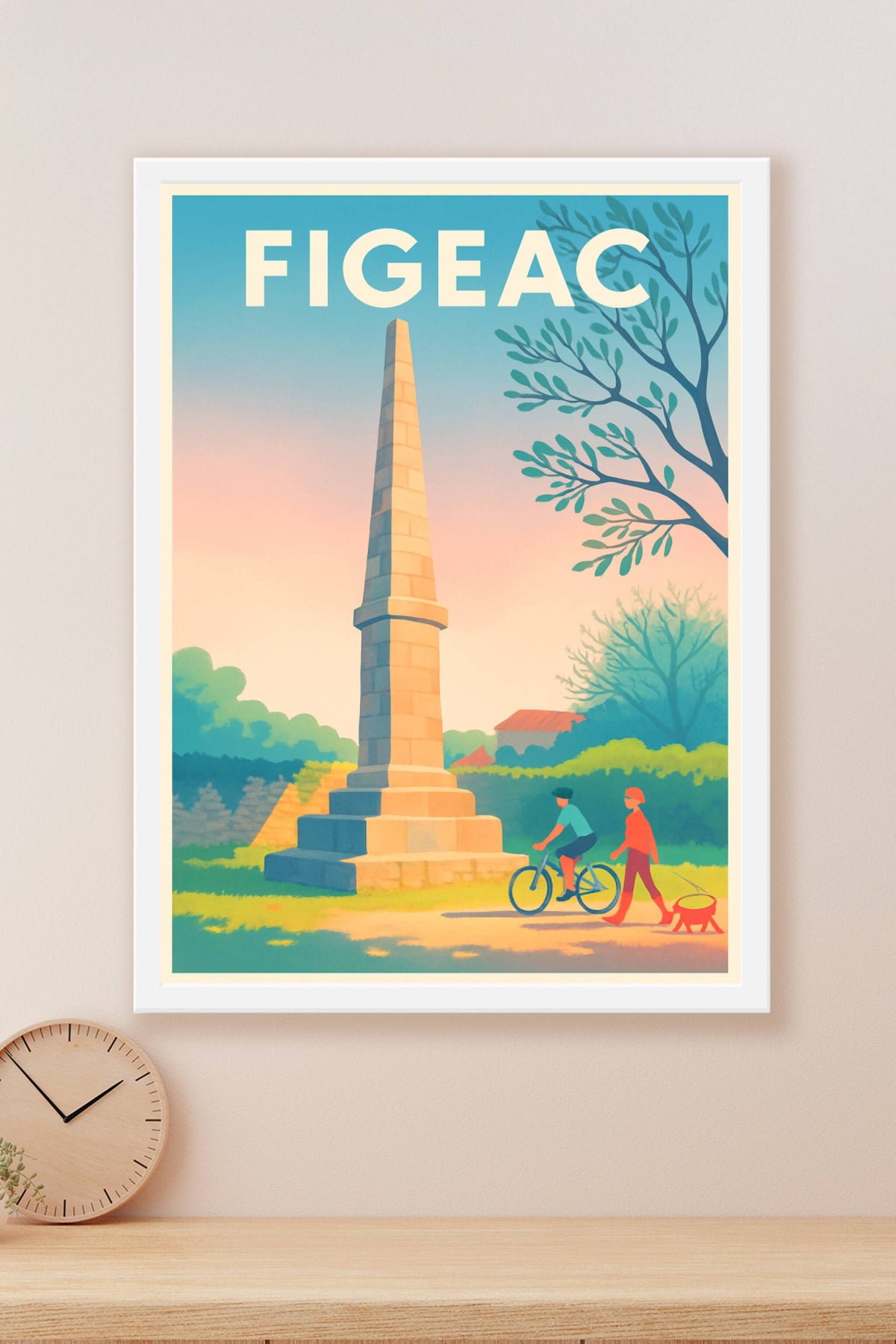 Affiche Figeac — Un coin de douceur en plein air · poster d'art de Figeac