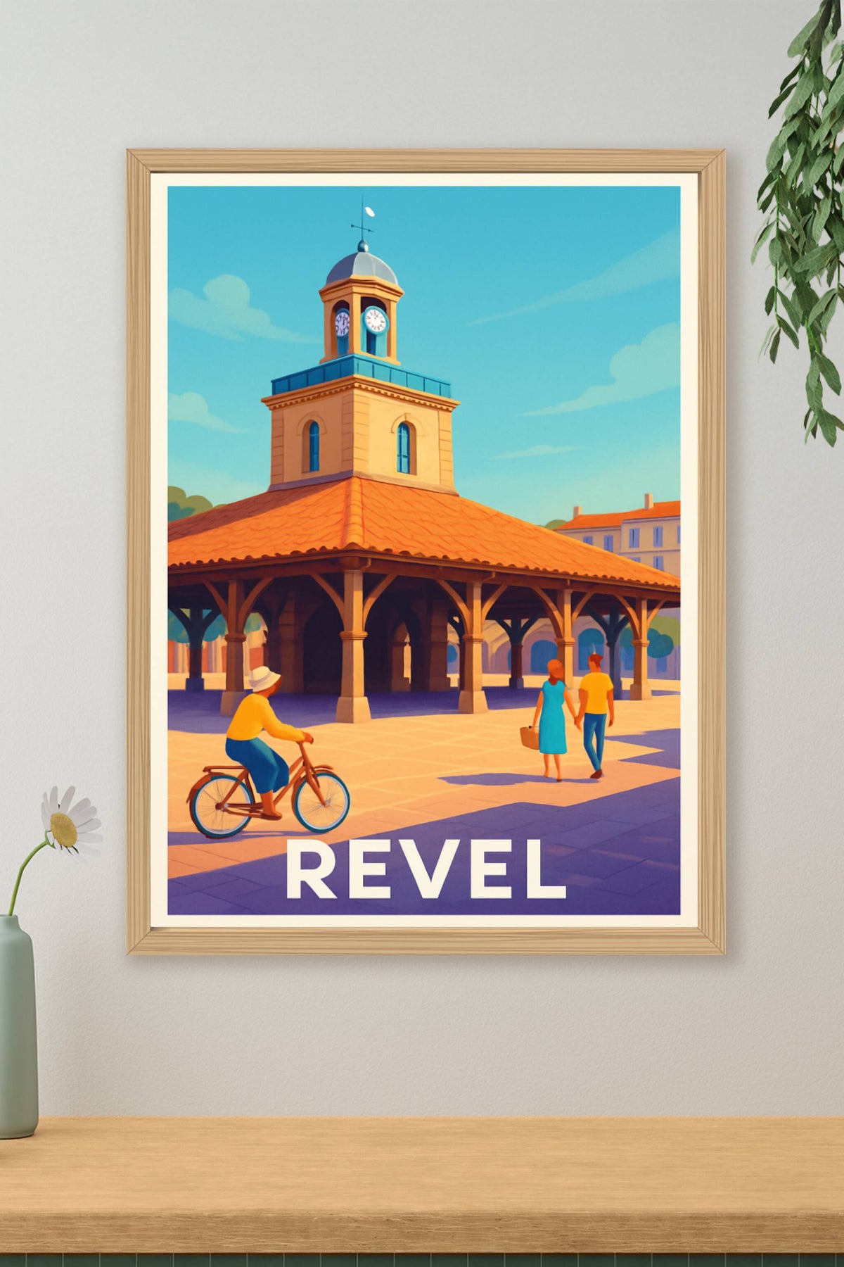Affiche Revel — Charme et douceur du coeur de ville · poster d'art de Revel