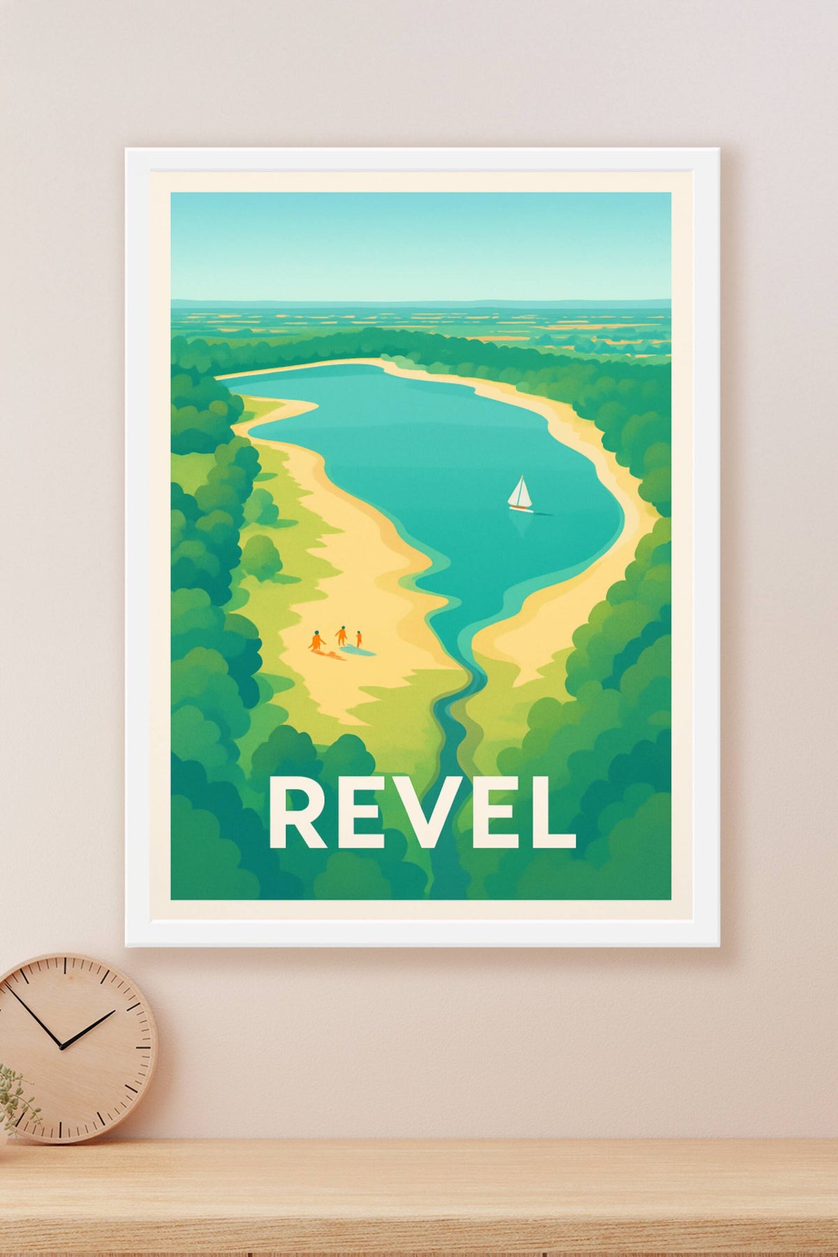 Affiche Revel — Évasion Nature au Lac · poster d'art de Revel