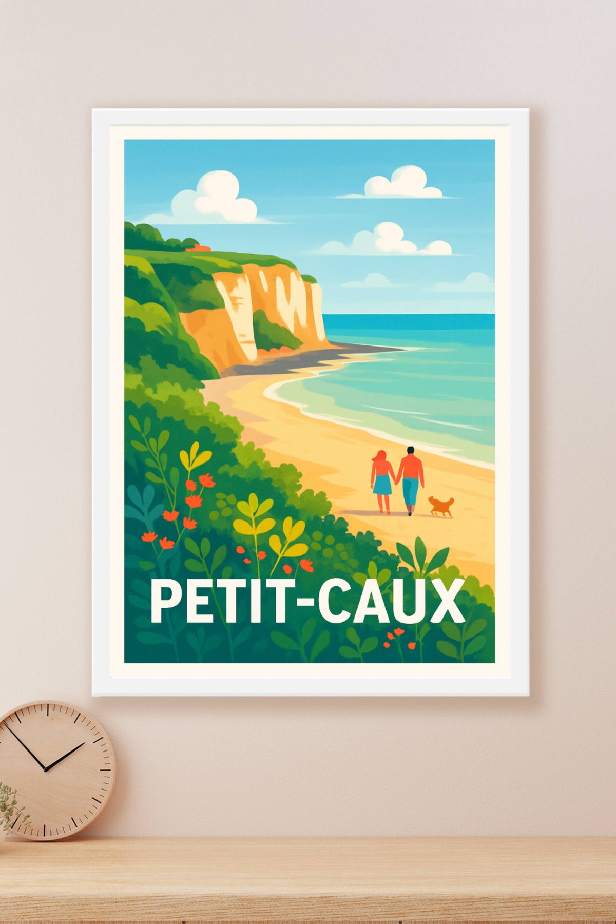 Affiche Petit-Caux — Évasion et nature en bord de mer · poster d'art de Petit-Caux