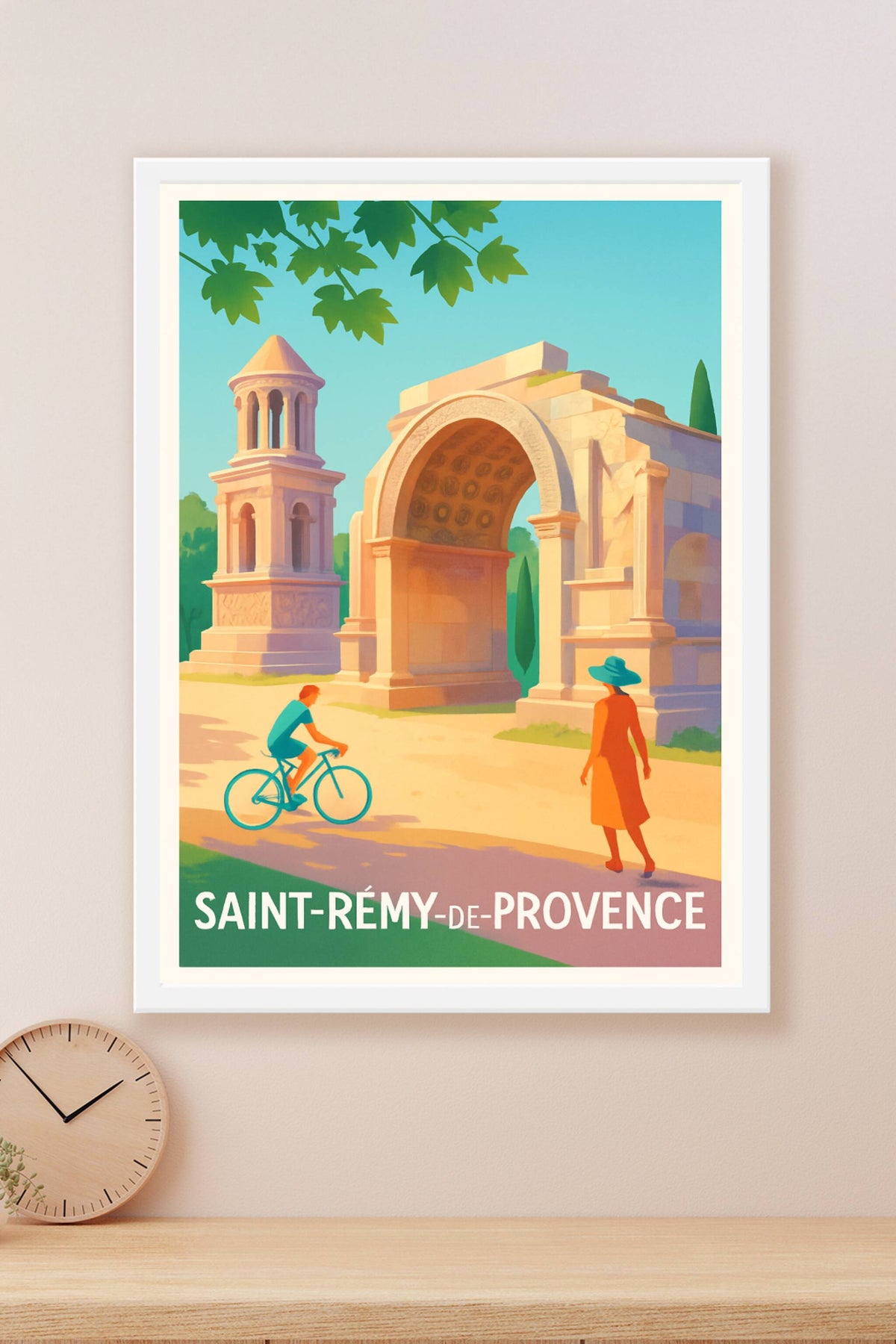 Affiche Saint-Rémy-de-Provence — Un charme provençal intemporel · poster d'art de Saint-Rémy-de-Provence