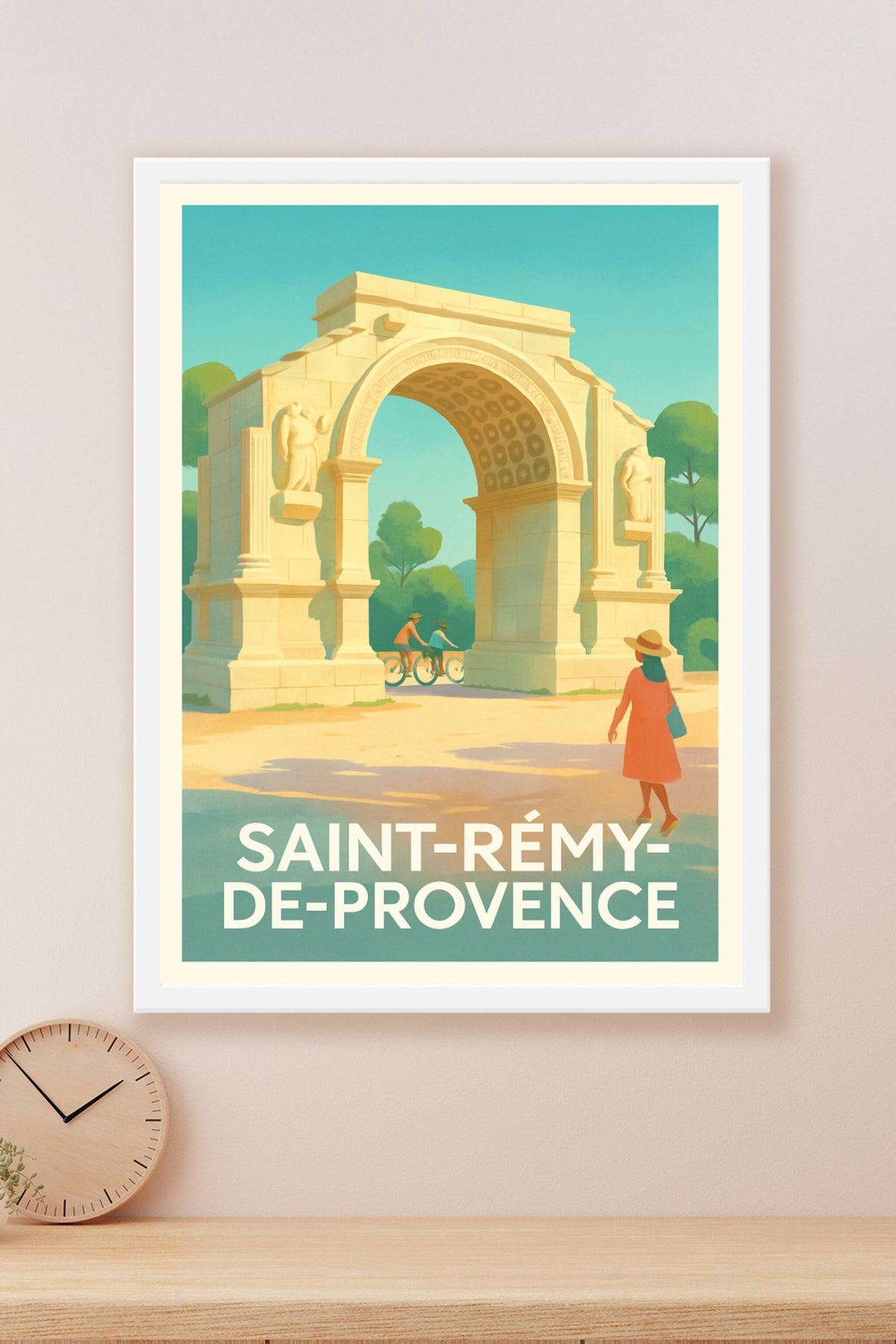 Affiche Saint-Rémy-de-Provence — L'élégance intemporelle en Provence · poster d'art de Saint-Rémy-de-Provence