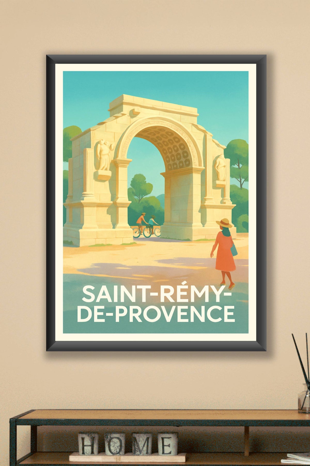 Affiche Saint-Rémy-de-Provence — L'élégance intemporelle en Provence · poster d'art de Saint-Rémy-de-Provence