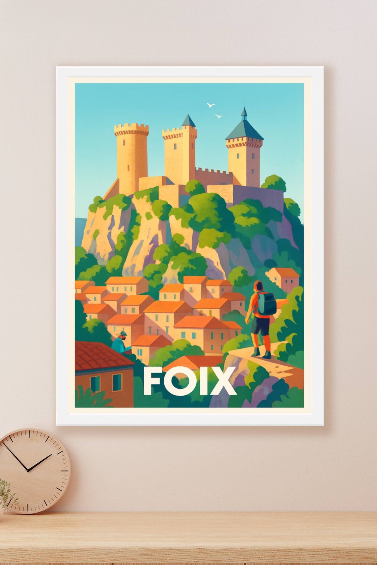 Affiche Foix — L'escapade médiévale incontournable · poster d'art de Foix
