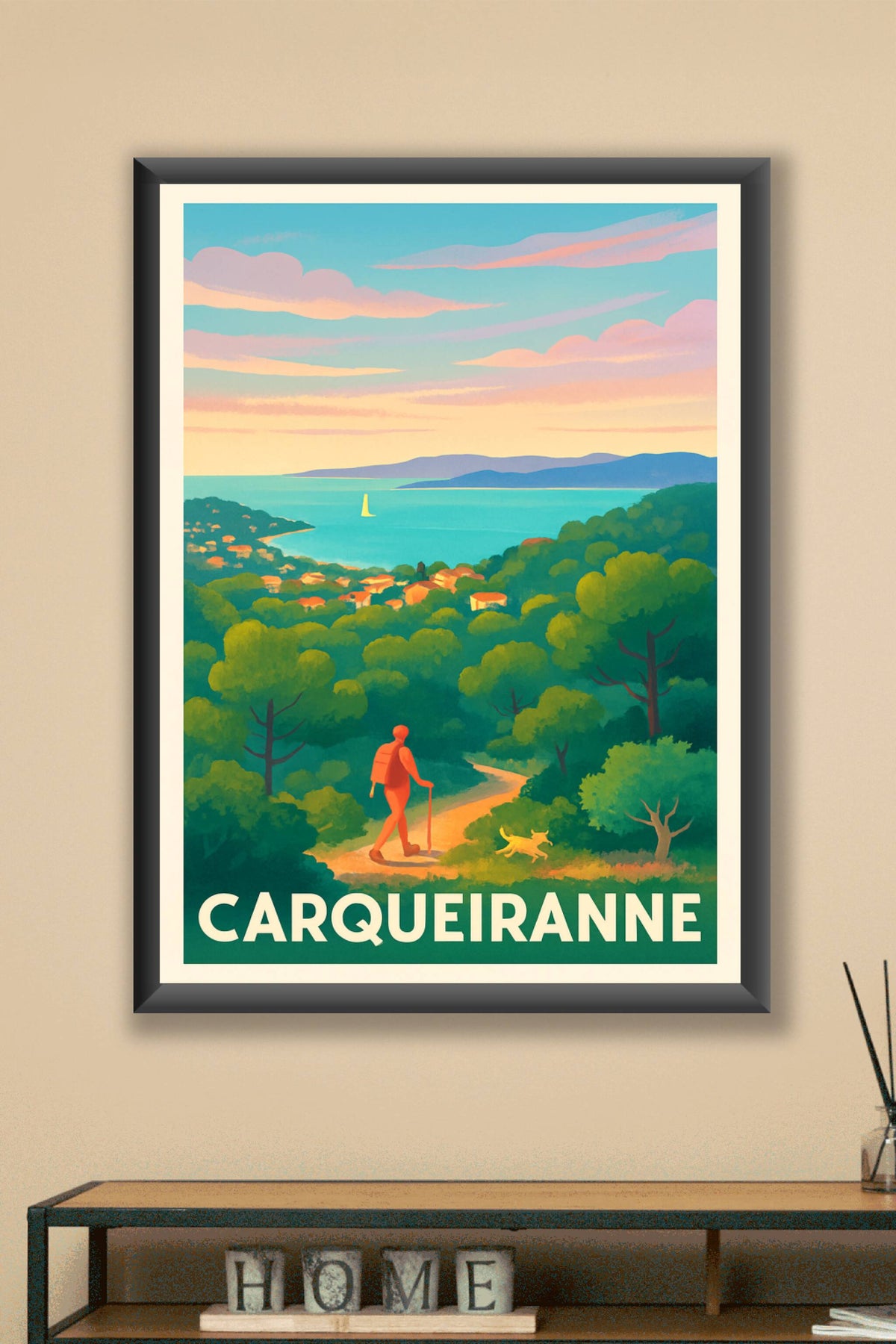 Affiche Carqueiranne — Évasion Nature et Littoral Provençal · poster d'art de Carqueiranne