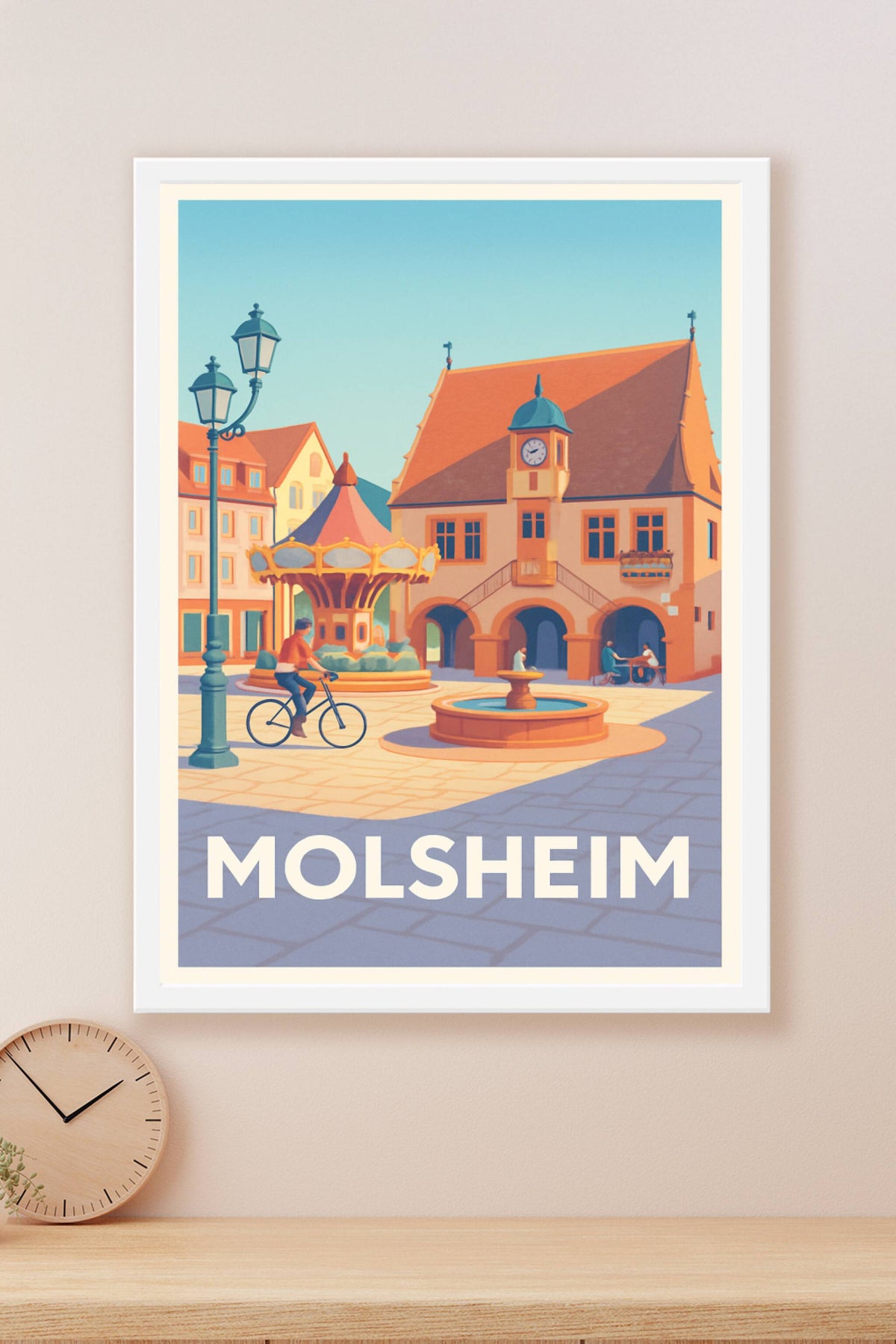 Affiche Molsheim — Charme et douceur alsacienne au cœur de la ville · poster d'art de Molsheim