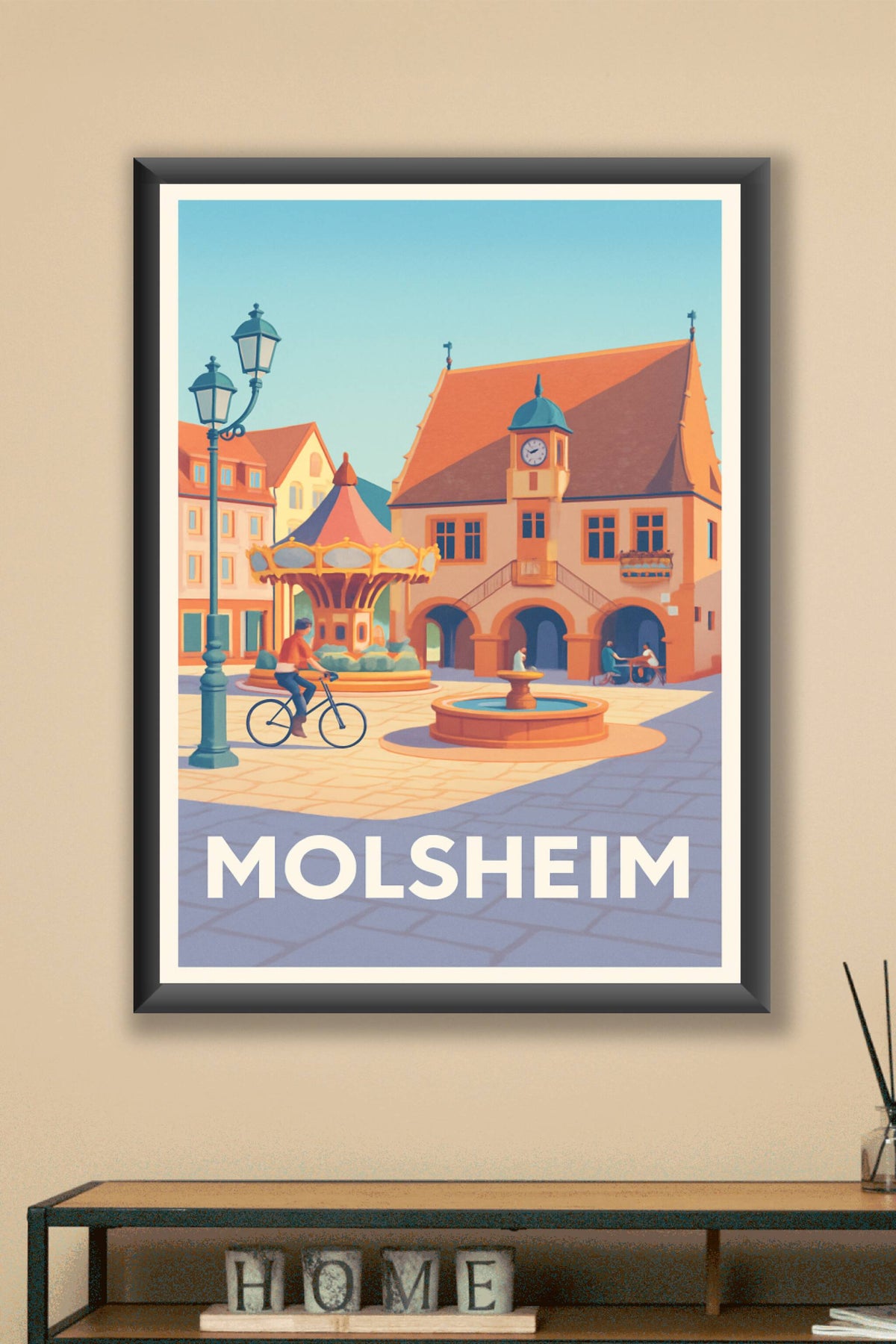Affiche Molsheim — Charme et douceur alsacienne au cœur de la ville · poster d'art de Molsheim