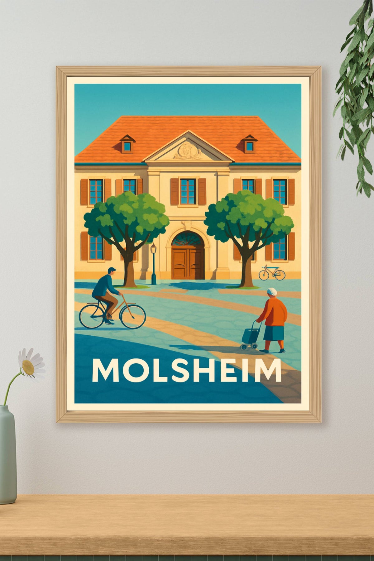 Affiche Molsheim — Charme et sérénité au cœur de la ville · poster d'art de Molsheim