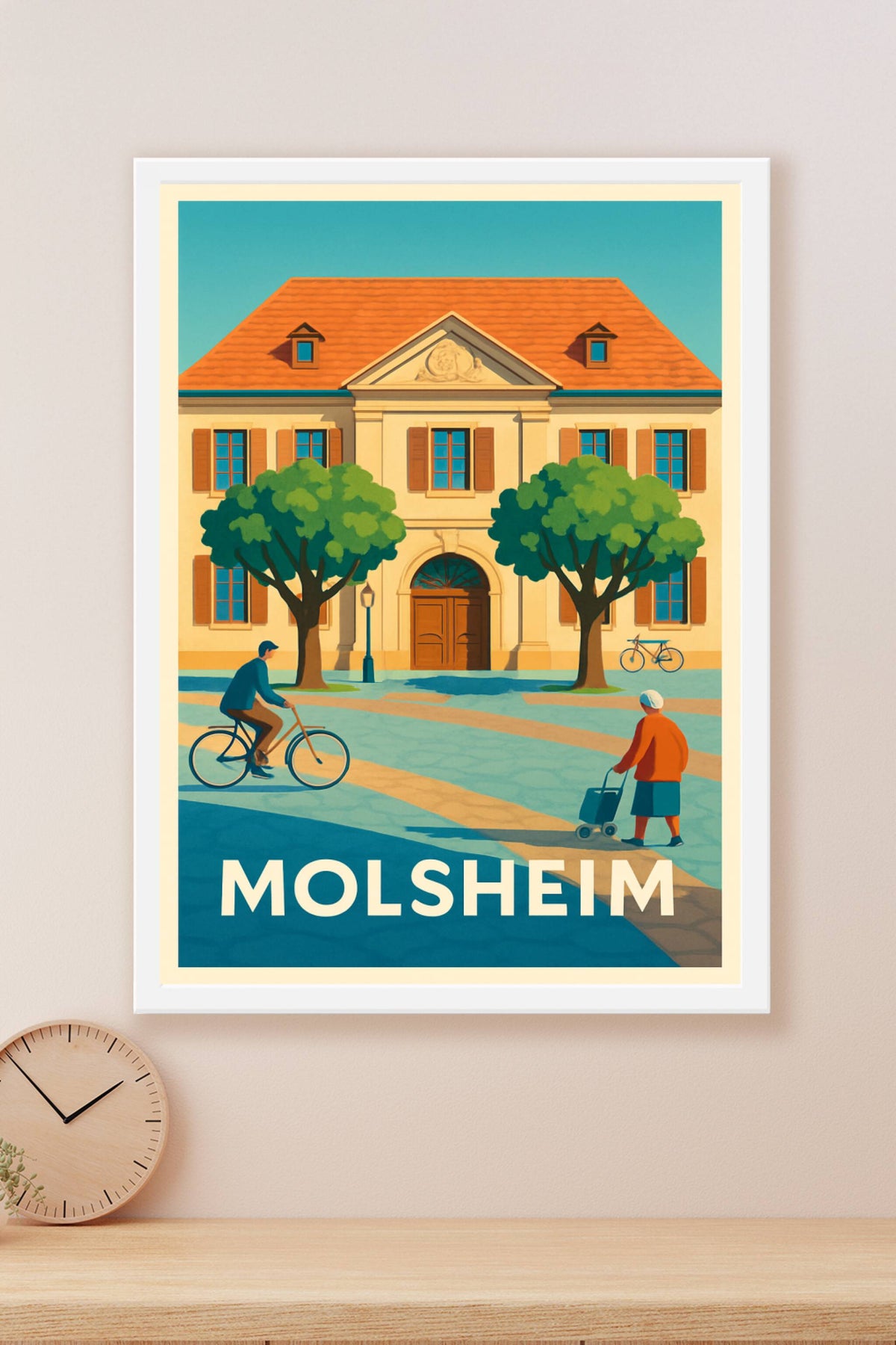 Affiche Molsheim — Charme et sérénité au cœur de la ville · poster d'art de Molsheim