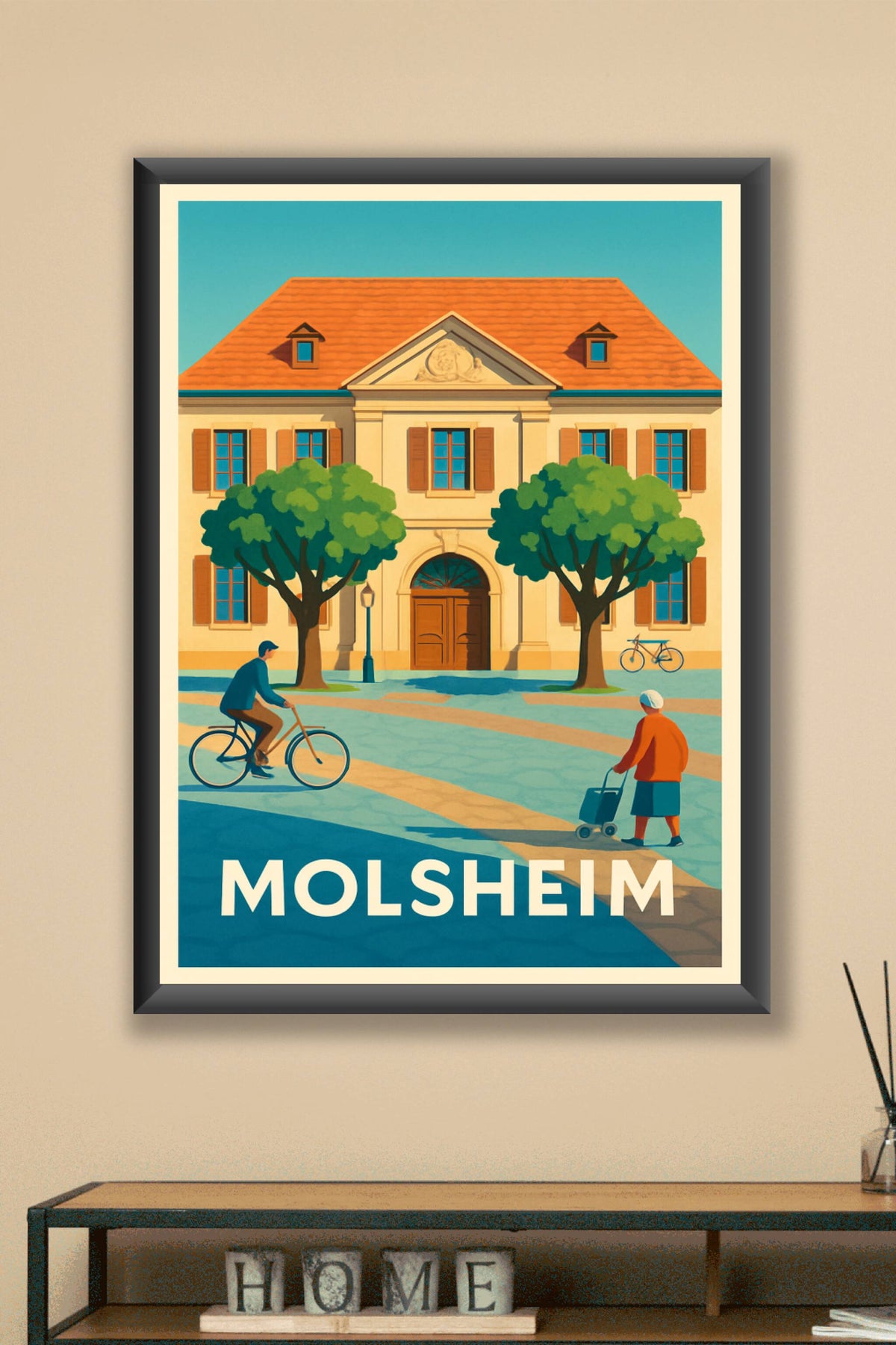 Affiche Molsheim — Charme et sérénité au cœur de la ville · poster d'art de Molsheim
