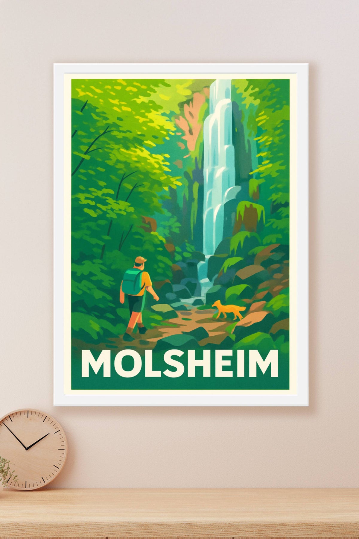 Affiche Molsheim — Évasion nature et cascades rafraîchissantes · poster d'art de Molsheim