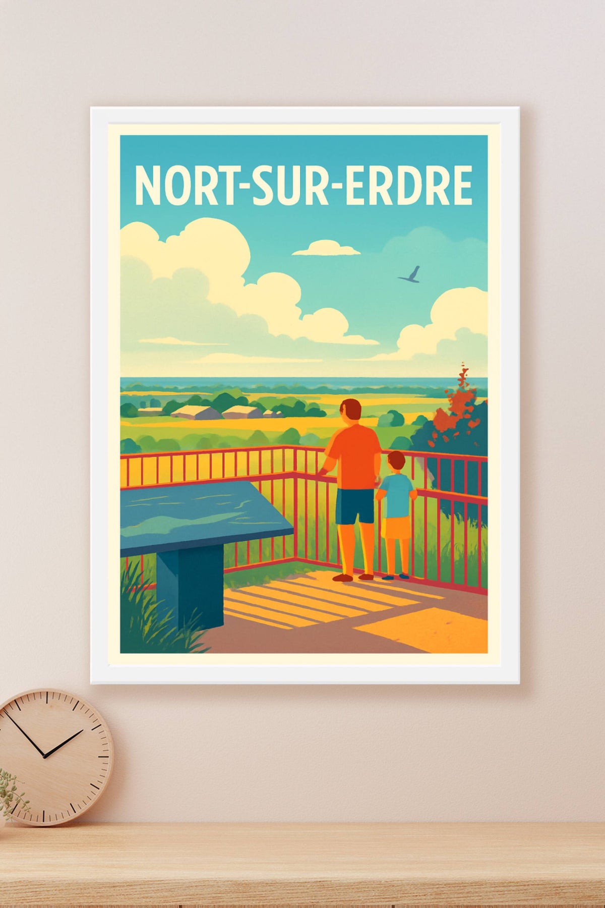 Affiche Nort-sur-Erdre — Panoramas de nature apaisante · poster d'art de Nort-sur-Erdre