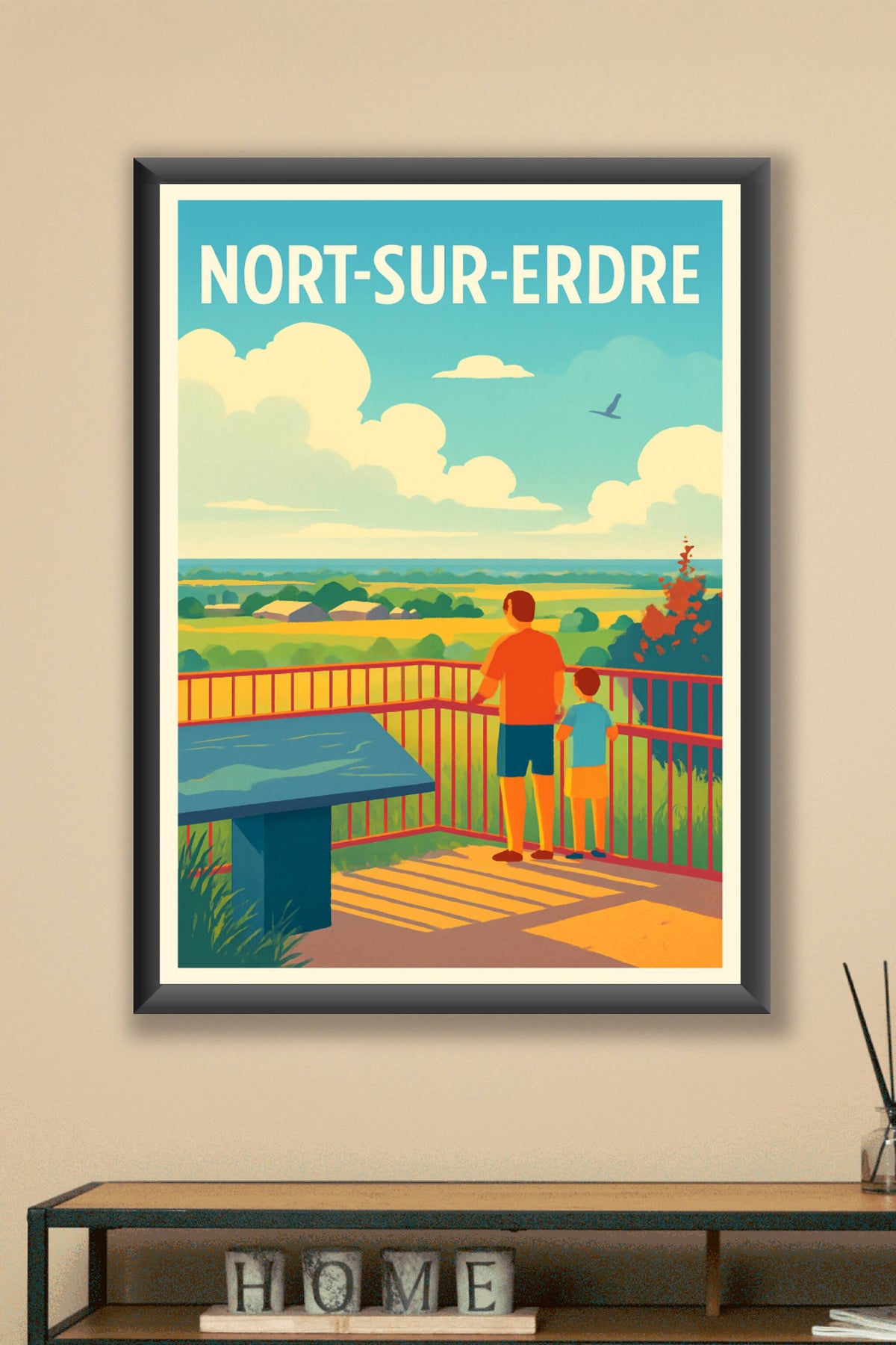 Affiche Nort-sur-Erdre — Panoramas de nature apaisante · poster d'art de Nort-sur-Erdre