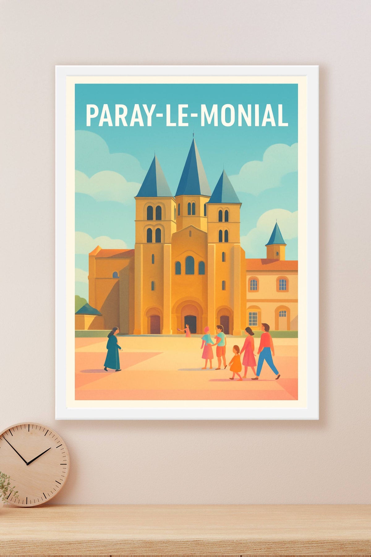 Affiche Paray-le-Monial — Émerveillement au cœur de la basilique · poster d'art de Paray-le-Monial
