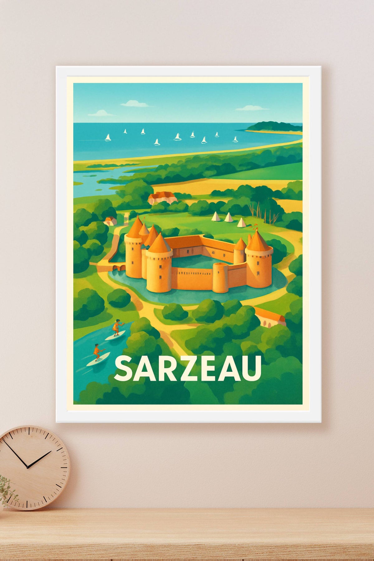 Affiche Sarzeau — Charme historique et paysage côtier · poster d'art de Sarzeau