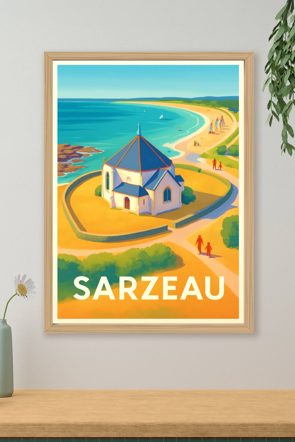 Affiche Sarzeau — Évasion littorale entre terre et mer · poster d'art de Sarzeau