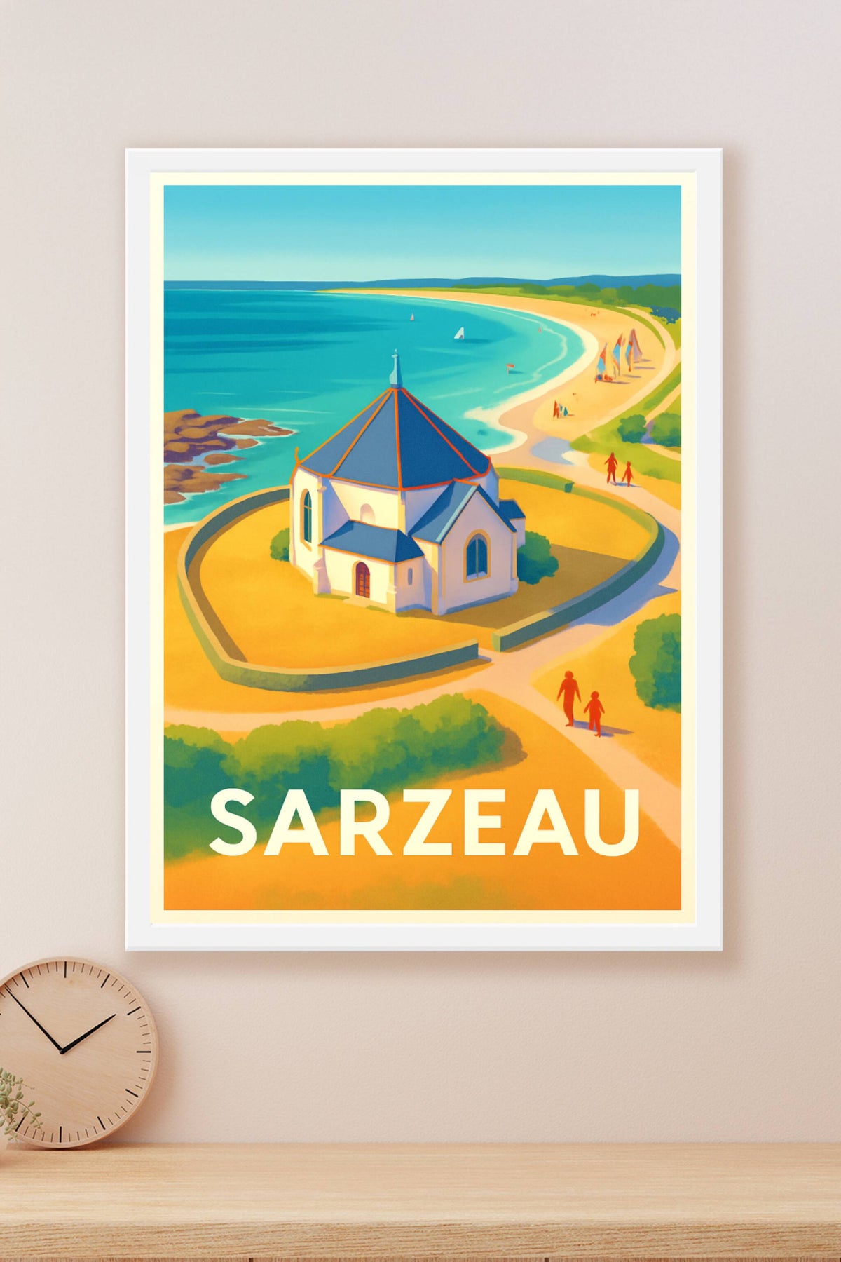 Affiche Sarzeau — Évasion littorale entre terre et mer · poster d'art de Sarzeau