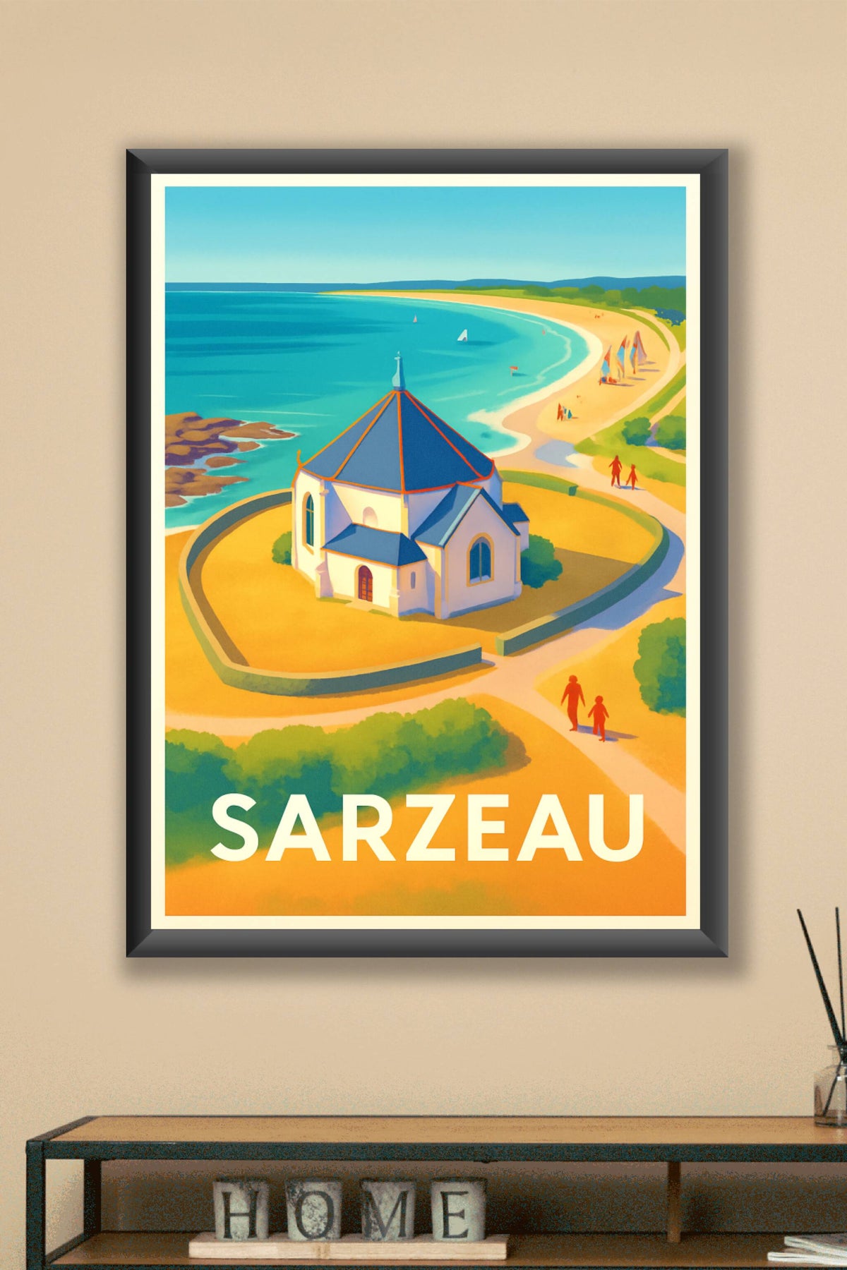 Affiche Sarzeau — Évasion littorale entre terre et mer · poster d'art de Sarzeau