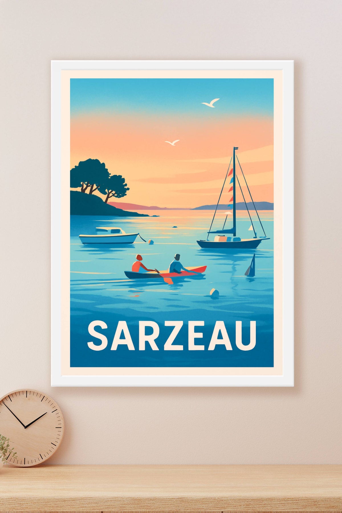 Affiche Sarzeau — Évasion et sérénité au bord de l'eau · poster d'art de Sarzeau
