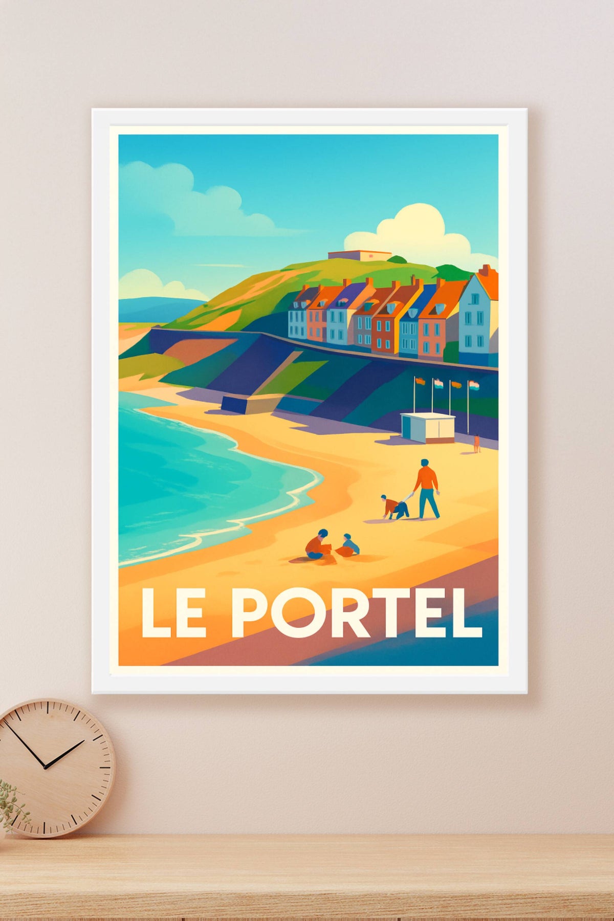Affiche Le Portel — Escapade lumineuse sur la côte · poster d'art de Le Portel