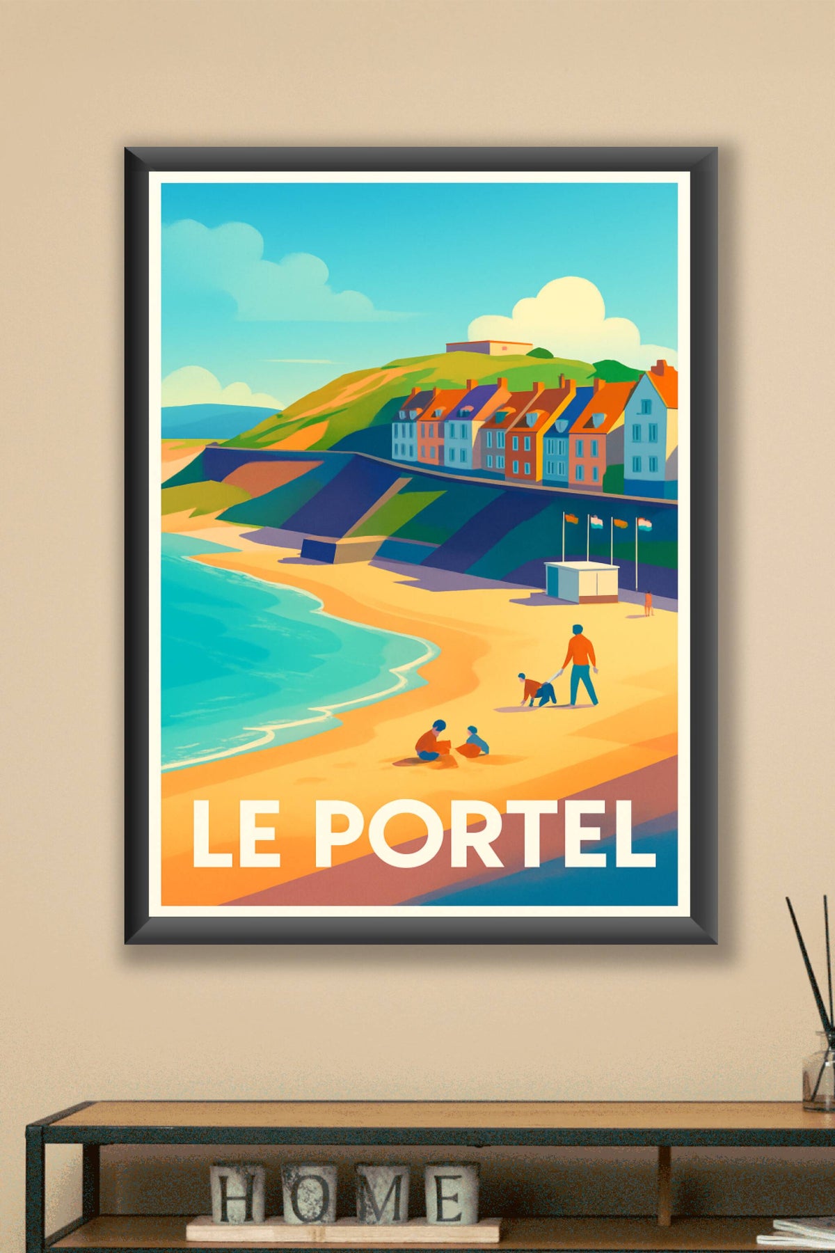 Affiche Le Portel — Escapade lumineuse sur la côte · poster d'art de Le Portel