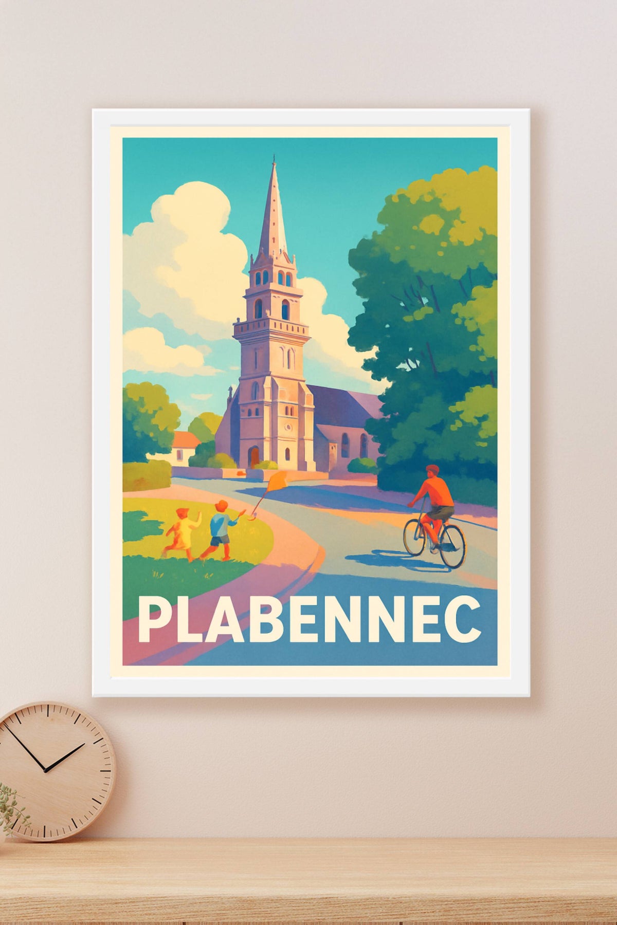 Affiche Plabennec — Ambiance paisible et soleil breton · poster d'art de Plabennec