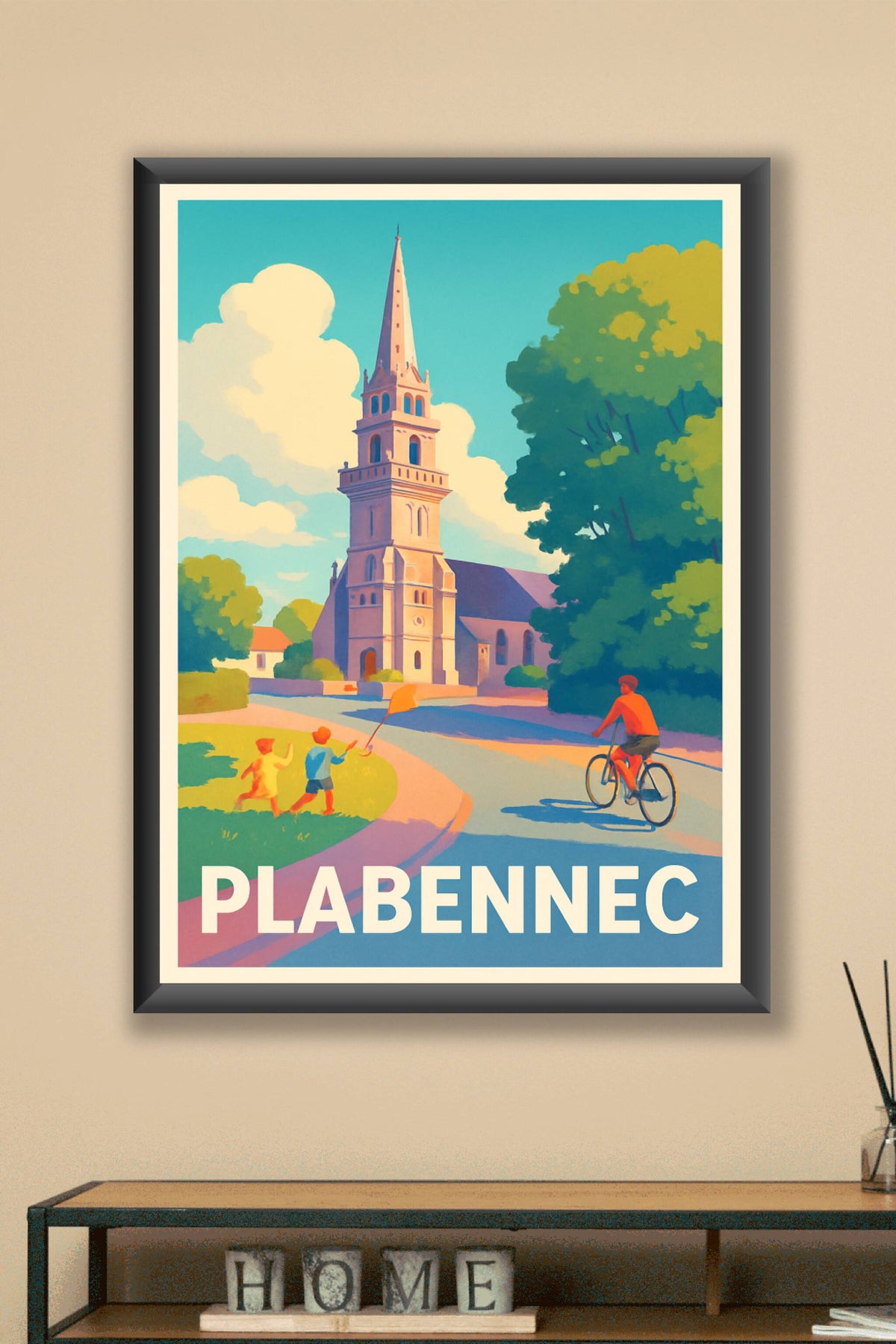 Affiche Plabennec — Ambiance paisible et soleil breton · poster d'art de Plabennec