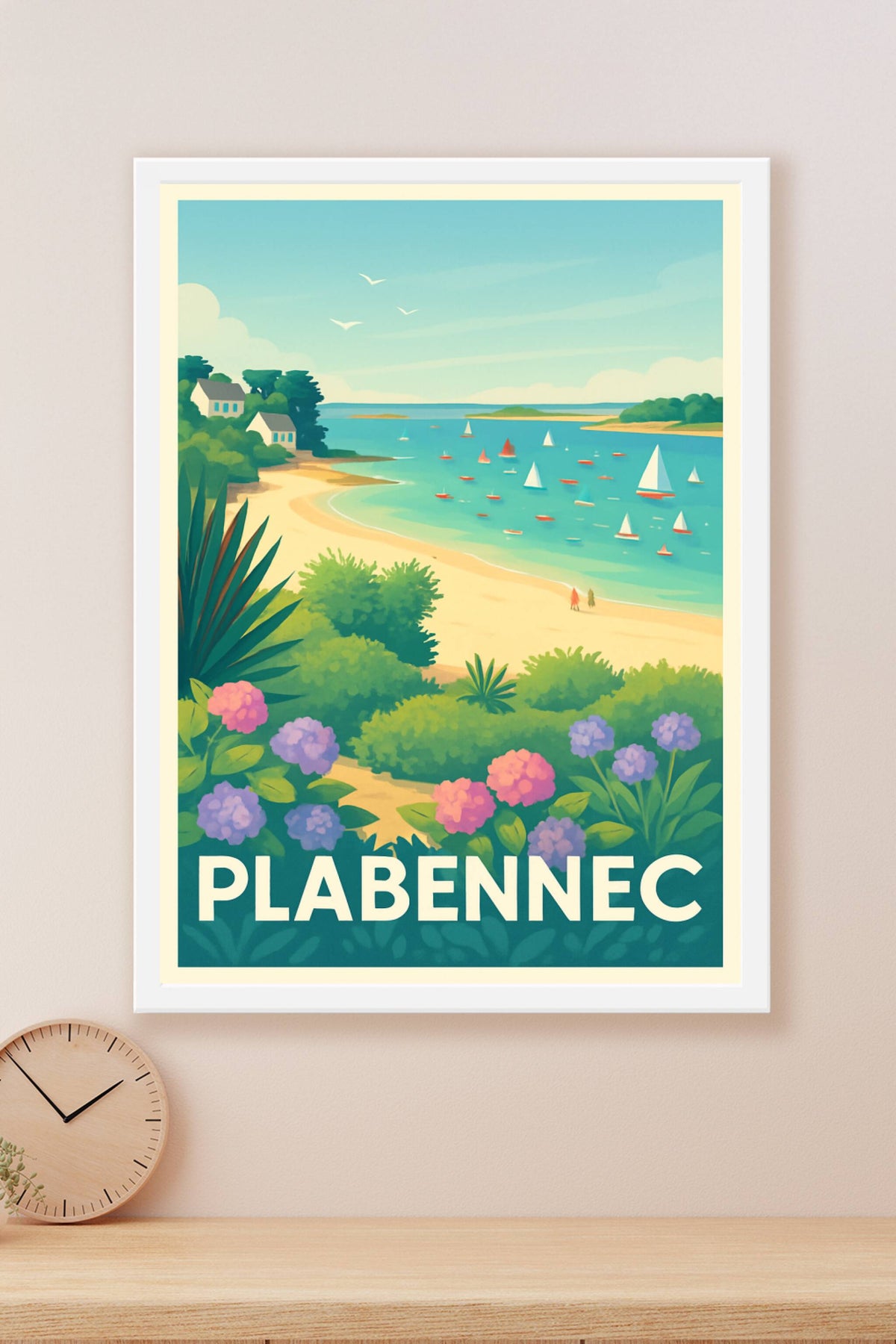 Affiche Plabennec — Sérénité et paysages côtiers · poster d'art de Plabennec
