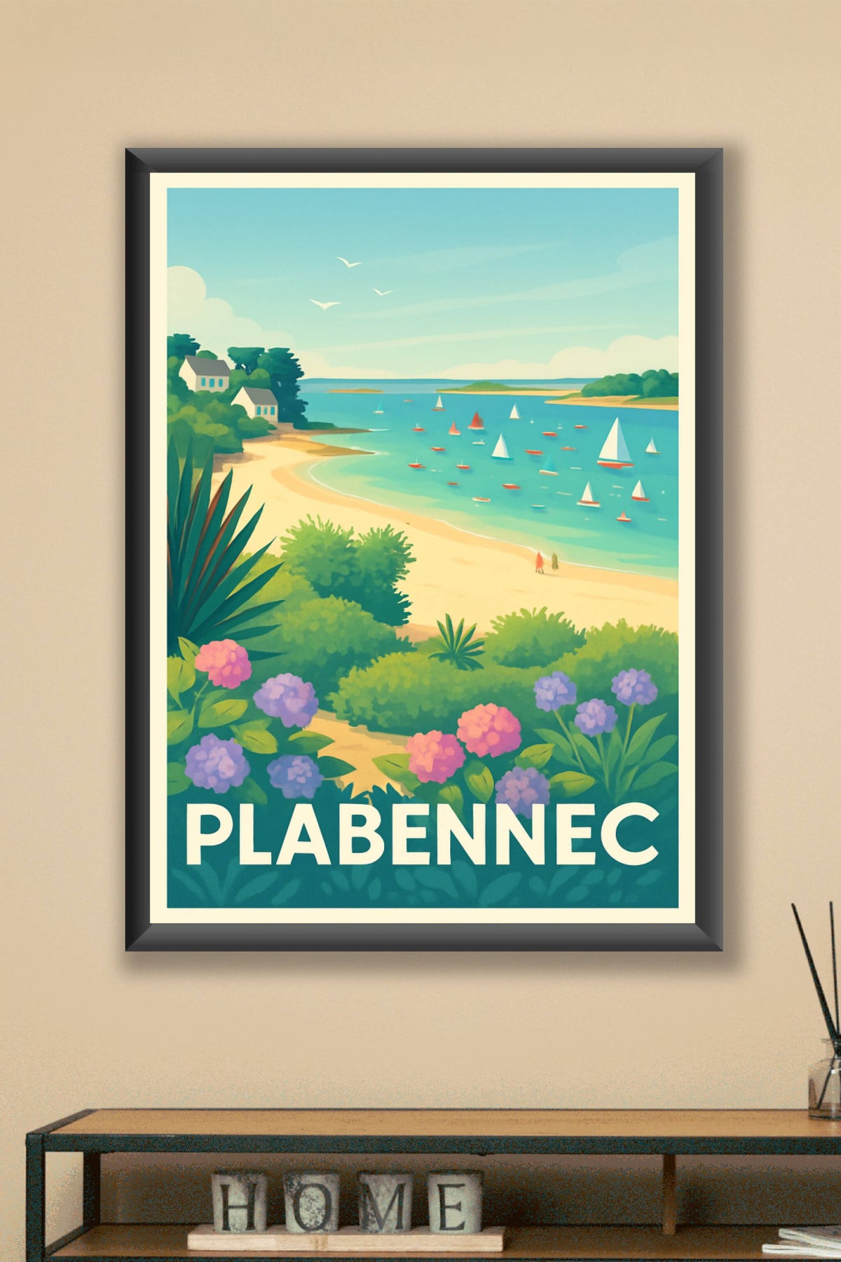 Affiche Plabennec — Sérénité et paysages côtiers · poster d'art de Plabennec