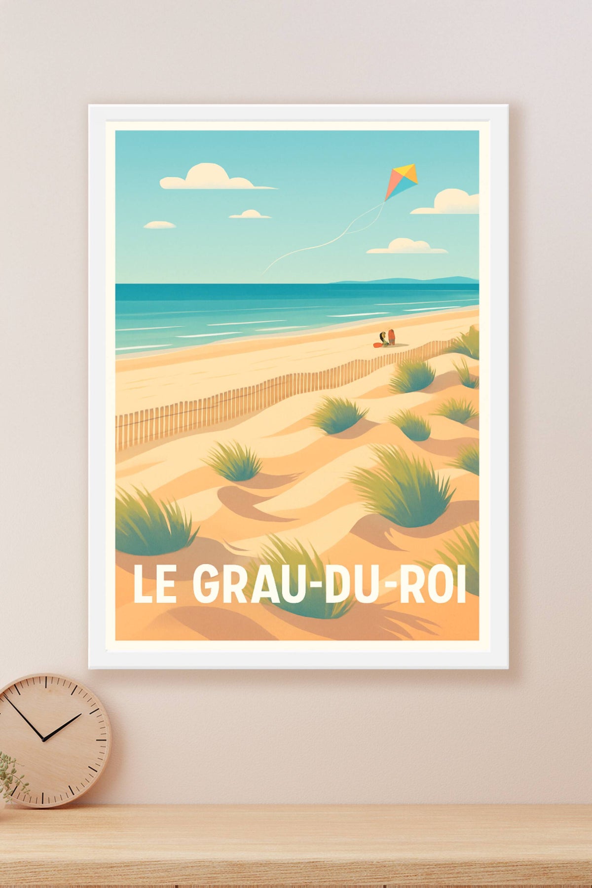 Affiche Le Grau-du-Roi — Évasion et sérénité au bord de la mer · poster d'art de Le Grau-du-Roi