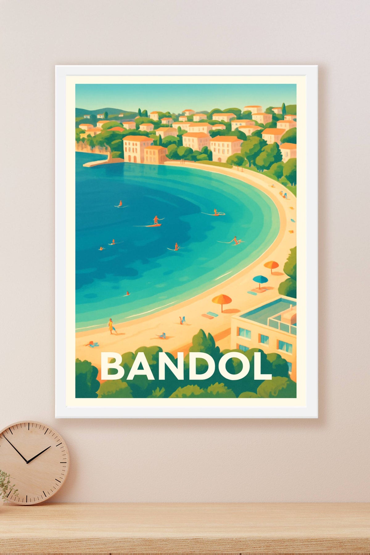 Affiche Bandol — Évasion balnéaire en Provence · poster d'art de Bandol