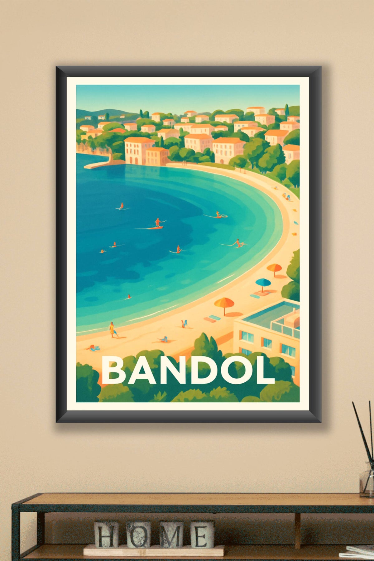 Affiche Bandol — Évasion balnéaire en Provence · poster d'art de Bandol