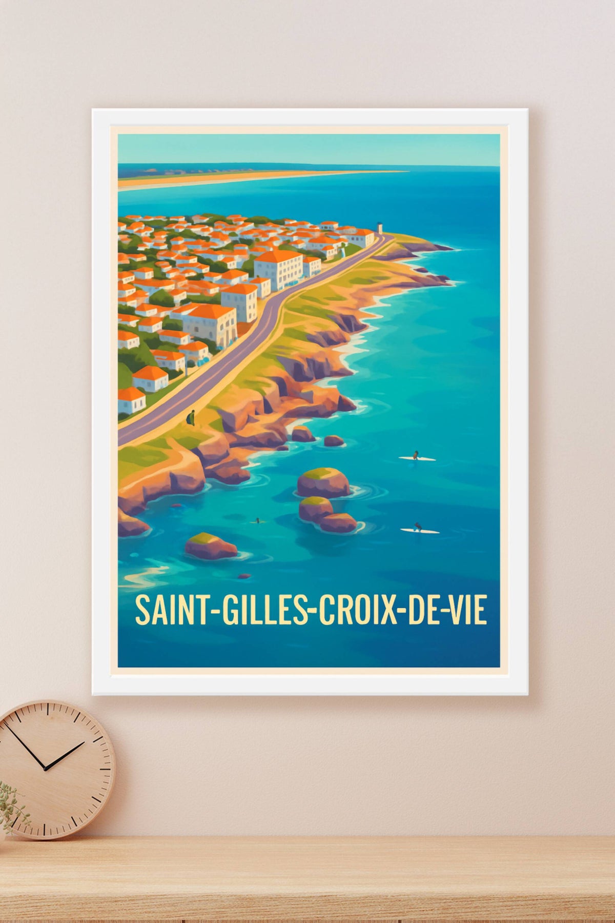 Affiche Saint-Gilles-Croix-de-Vie — Charme côtier et ambiance marine · poster d'art de Saint-Gilles-Croix-de-Vie