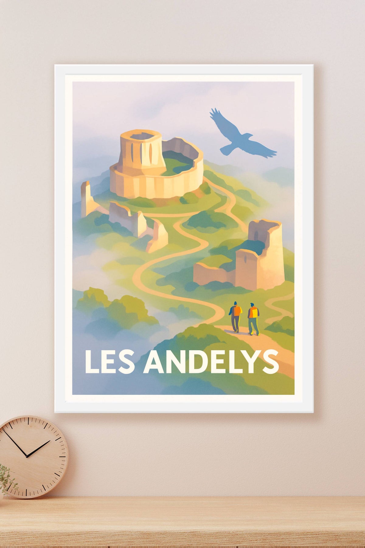 Affiche Les Andelys — Voyage au cœur des ruines historiques · poster d'art de Les Andelys