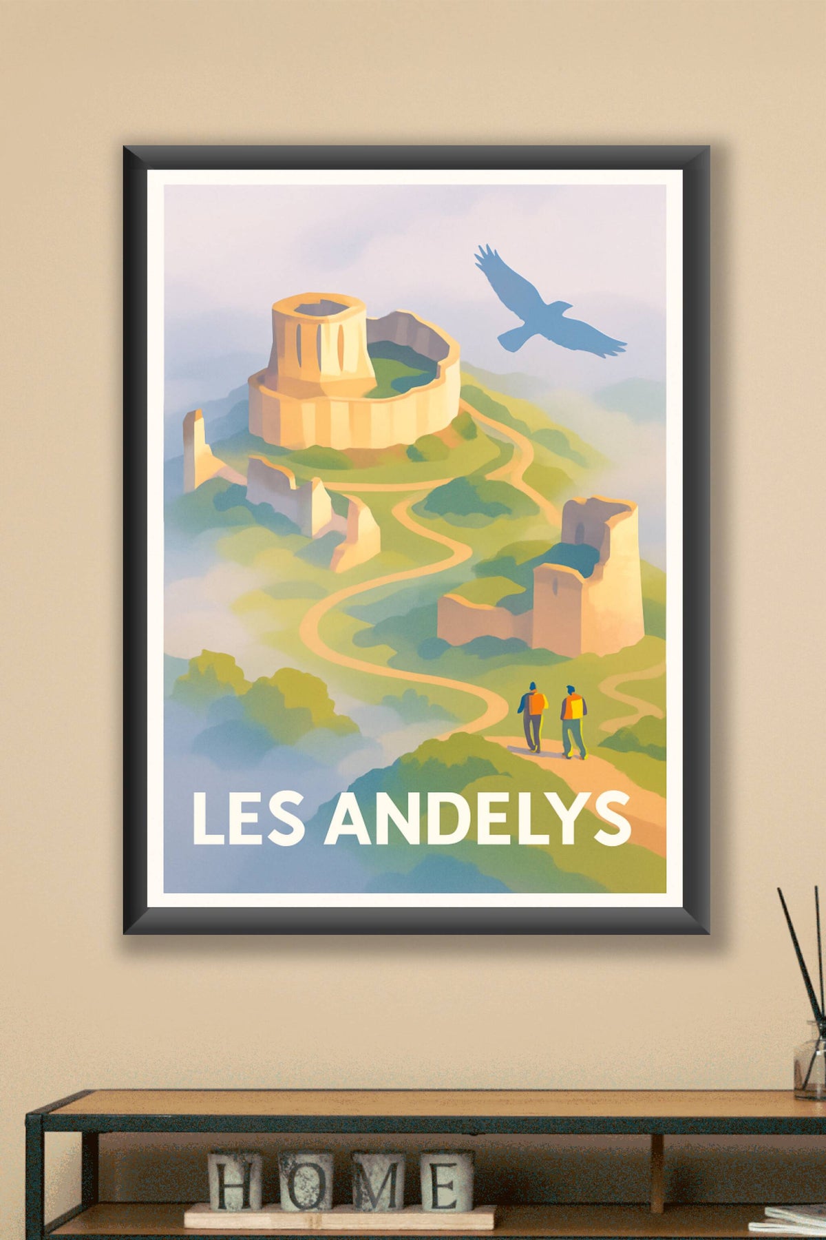 Affiche Les Andelys — Voyage au cœur des ruines historiques · poster d'art de Les Andelys