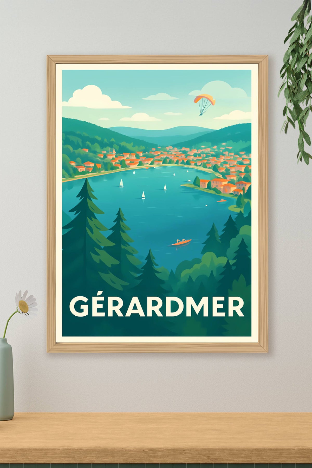 Affiche Gérardmer — L'évasion au cœur des Vosges · poster d'art de Gérardmer