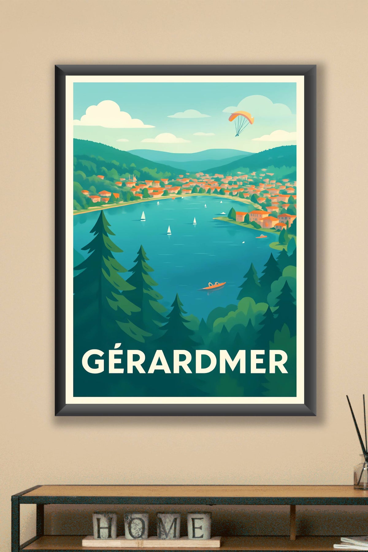Affiche Gérardmer — L'évasion au cœur des Vosges · poster d'art de Gérardmer