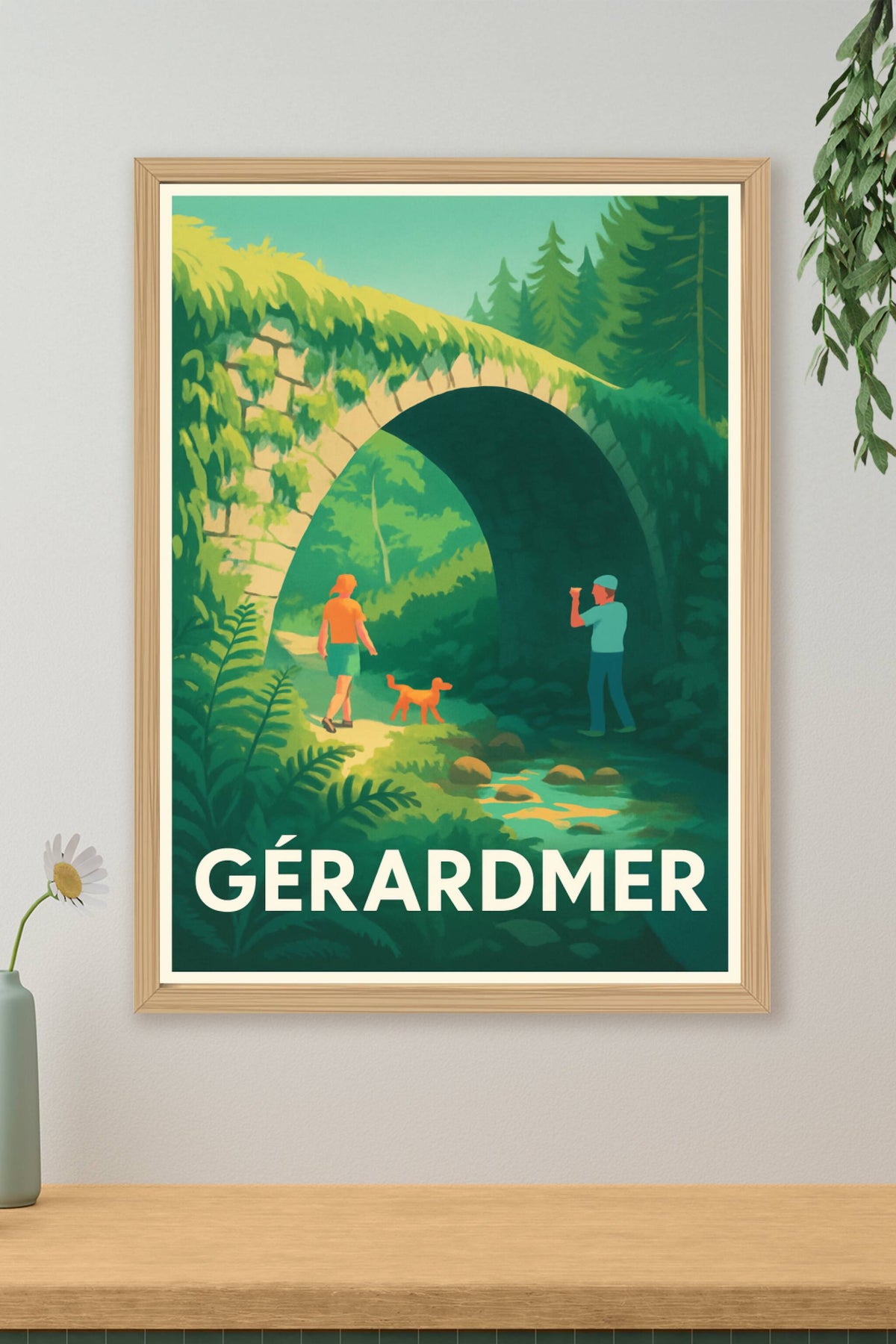 Affiche Gérardmer — Escapade nature pleine de charme · poster d'art de Gérardmer